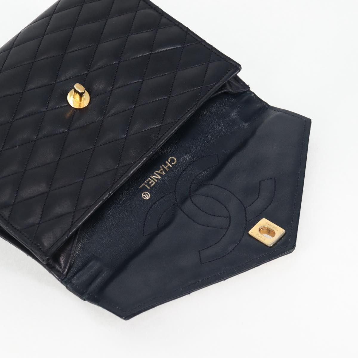 Chanel Chanel Vintage Envelope Flap Shoulder Bag Quilted Lambskin Size ONE SIZE - 21 Thumbnail