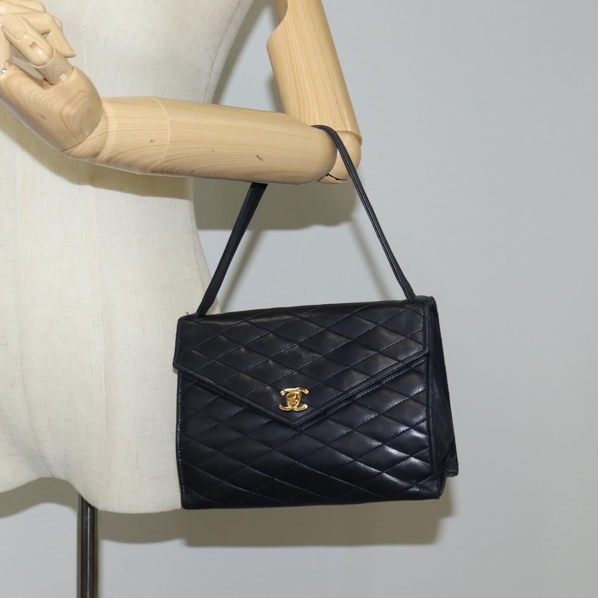 Chanel Chanel Vintage Envelope Flap Shoulder Bag Quilted Lambskin Size ONE SIZE - 16 Thumbnail