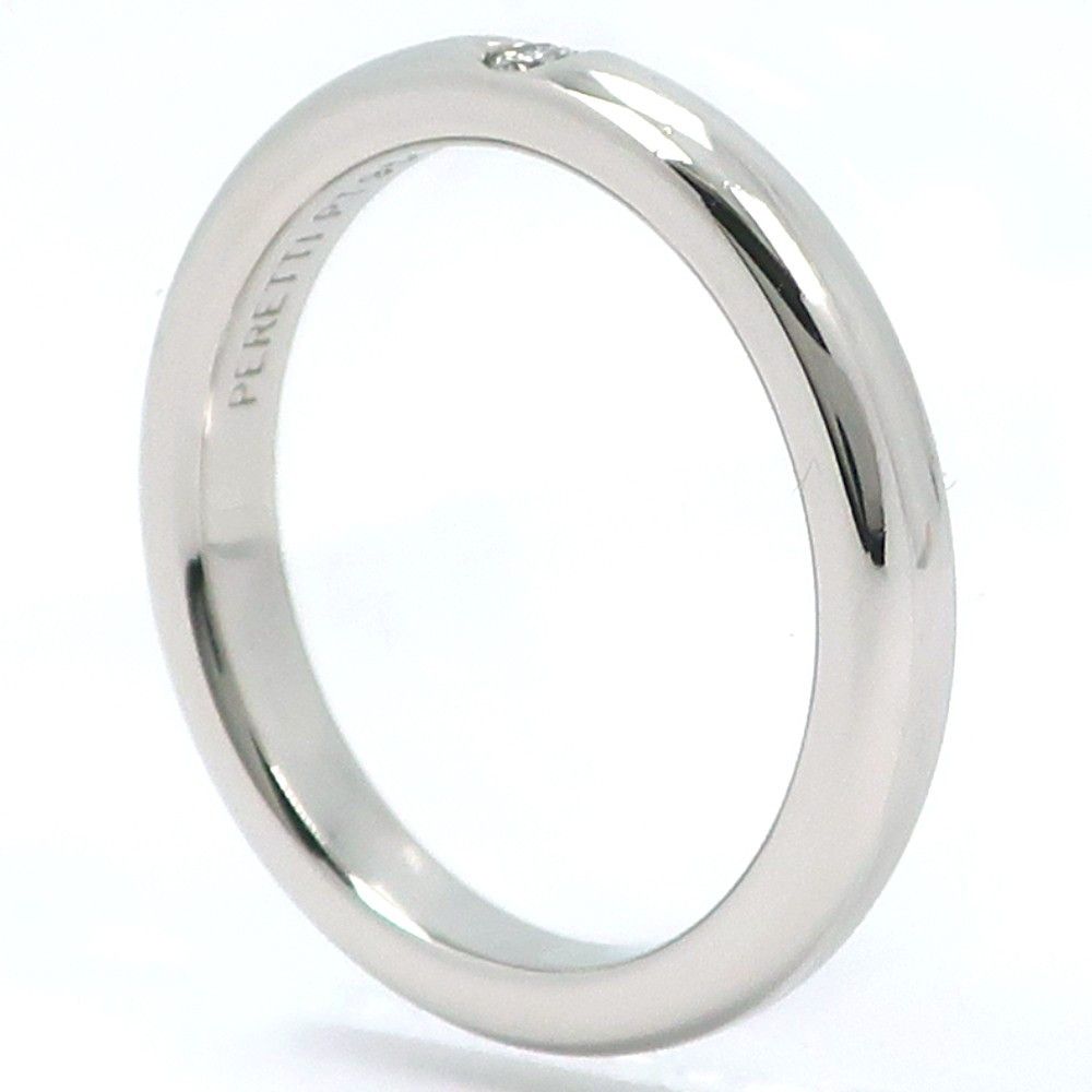 Tiffany & Co. Tiffany & Co. Elsa Peretti 1 Diamond Stacking Band Ring 950 Platinum with Diamond Size ONE SIZE - 2 Thumbnail
