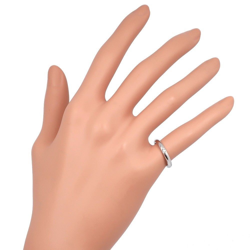 Tiffany & Co. Tiffany & Co. Elsa Peretti 1 Diamond Stacking Band Ring 950 Platinum with Diamond Size ONE SIZE - 4 Thumbnail