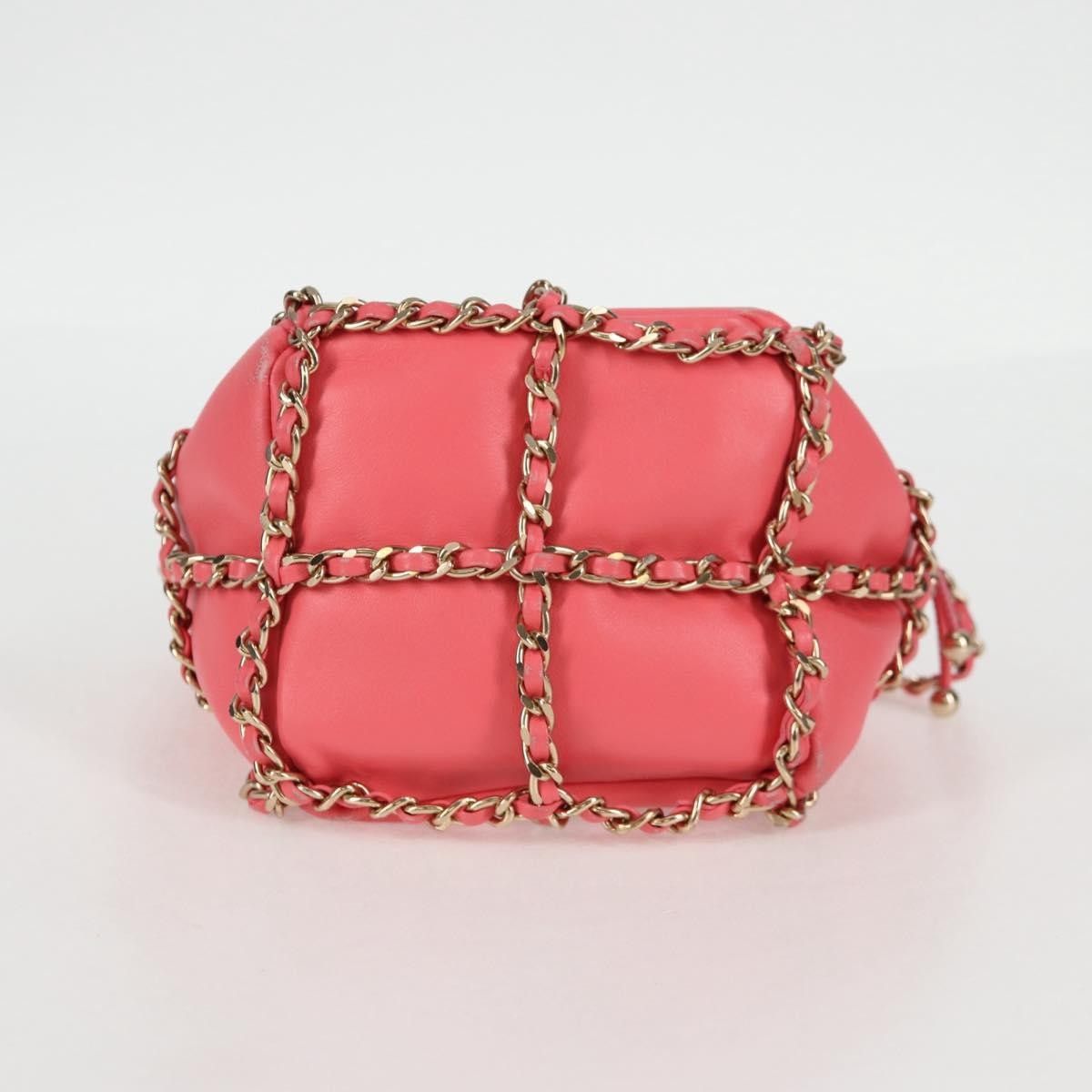 Chanel Chanel Chain Frame CC Drawstring Bucket Bag Lambskin Size ONE SIZE - 19 Thumbnail