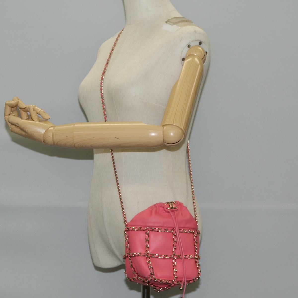 Chanel Chanel Chain Frame CC Drawstring Bucket Bag Lambskin Size ONE SIZE - 15 Thumbnail