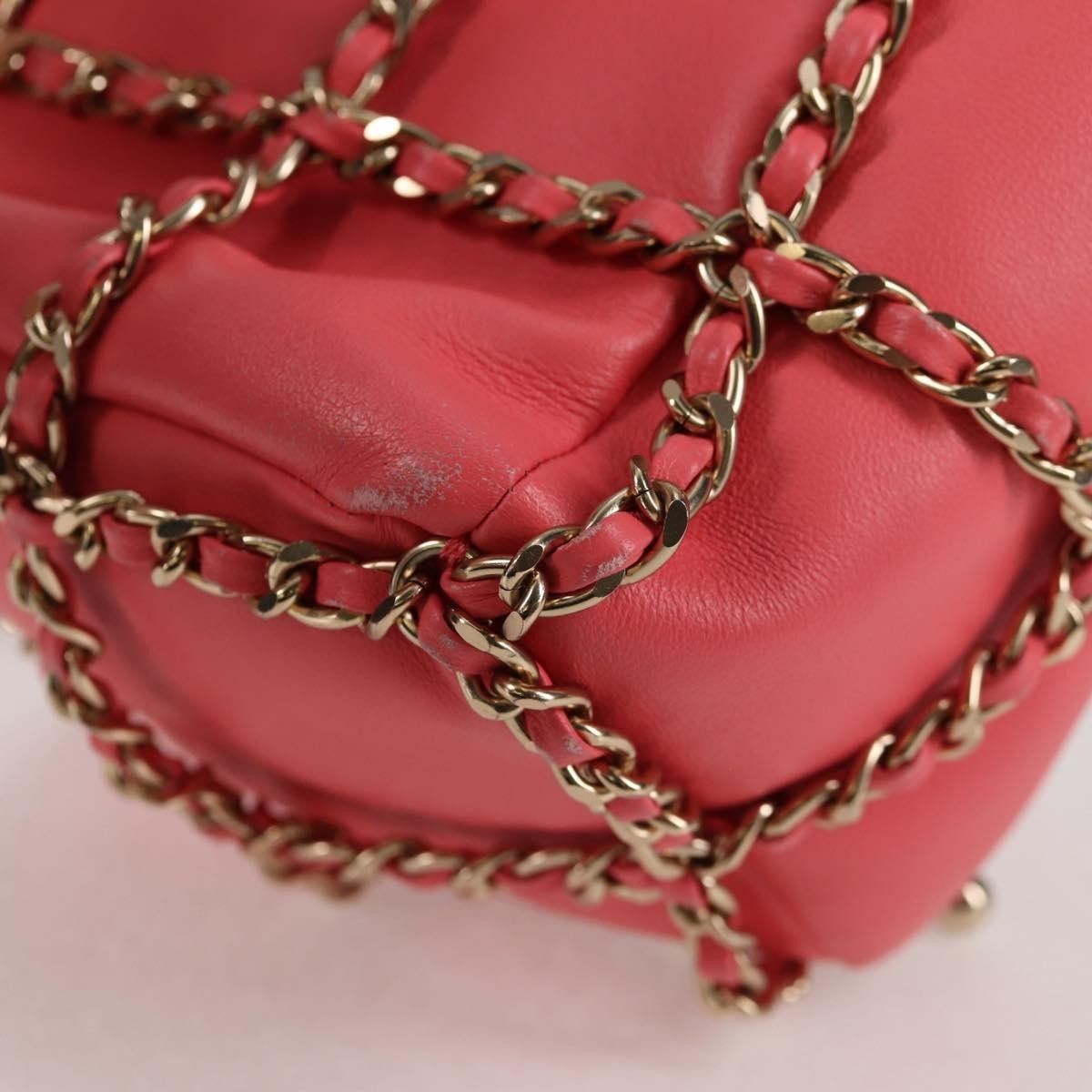 Chanel Chanel Chain Frame CC Drawstring Bucket Bag Lambskin Size ONE SIZE - 12 Thumbnail