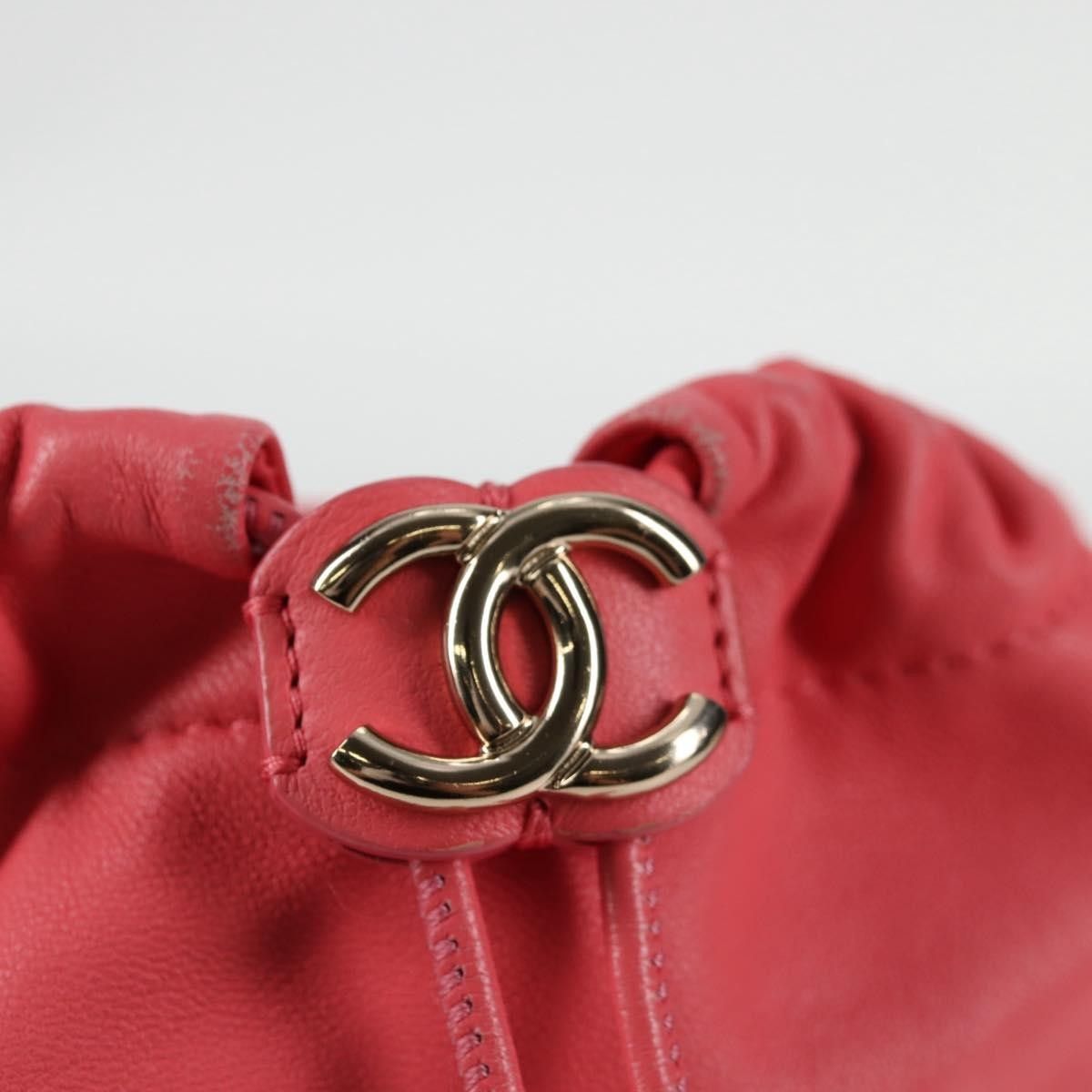 Chanel Chanel Chain Frame CC Drawstring Bucket Bag Lambskin Size ONE SIZE - 21 Thumbnail