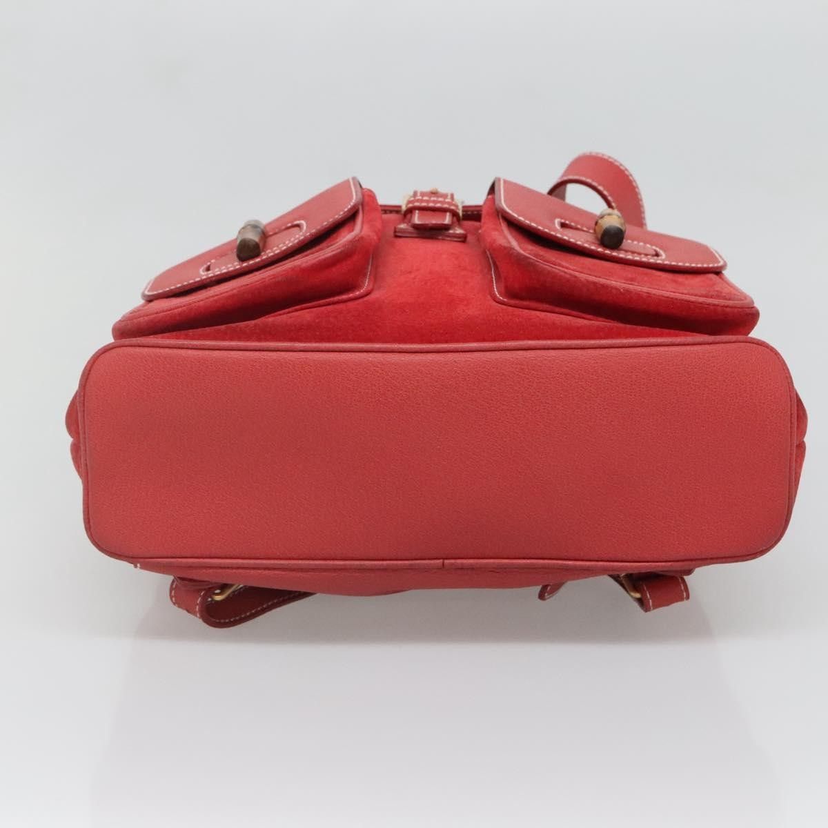 Gucci Gucci Bamboo Tassel Backpack Suede Size ONE SIZE - 13 Thumbnail