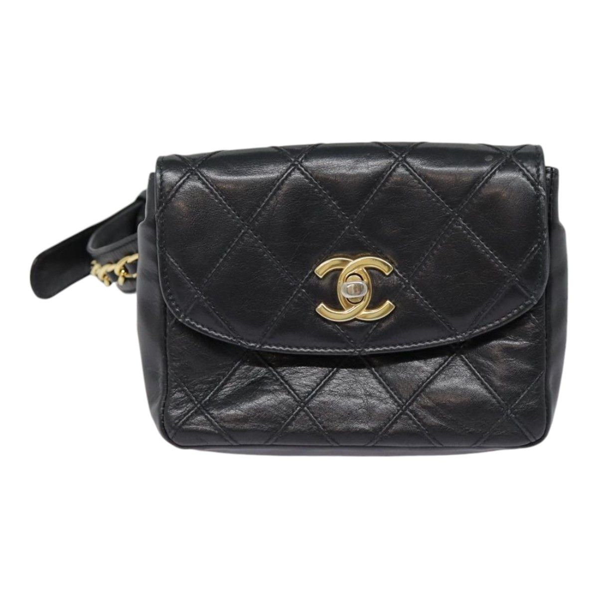 Chanel Chanel Waist Belt Bag Quilted Shiny Calfskin Size ONE SIZE - 21 Thumbnail
