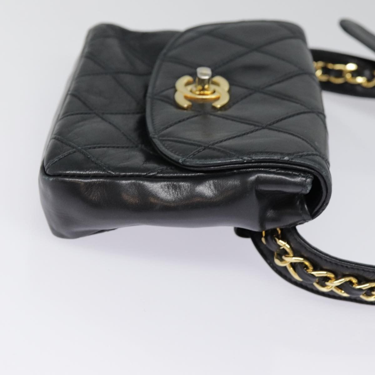 Chanel Chanel Waist Belt Bag Quilted Shiny Calfskin Size ONE SIZE - 3 Thumbnail