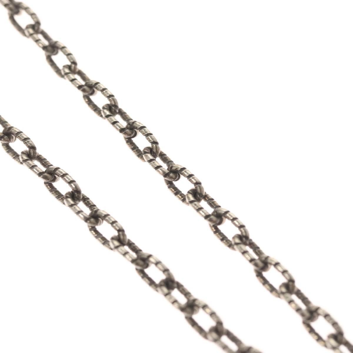 Gucci Gucci Engraved Interlocking G Chain Link Pendant Necklace Sterling Silver Size ONE SIZE - 9 Thumbnail