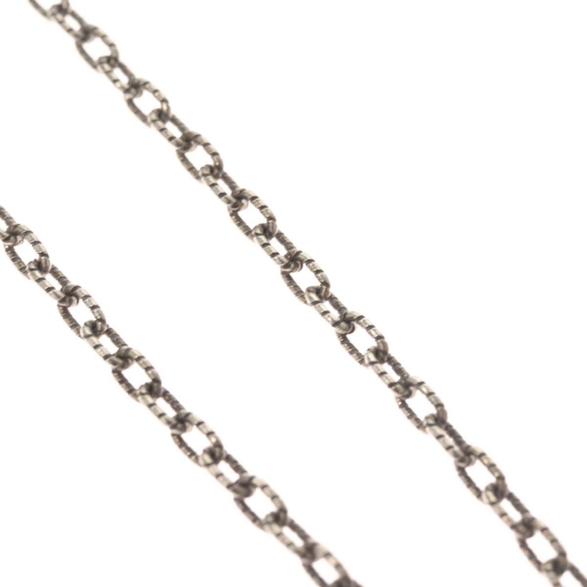 Gucci Gucci Engraved Interlocking G Chain Link Pendant Necklace Sterling Silver Size ONE SIZE - 10 Thumbnail