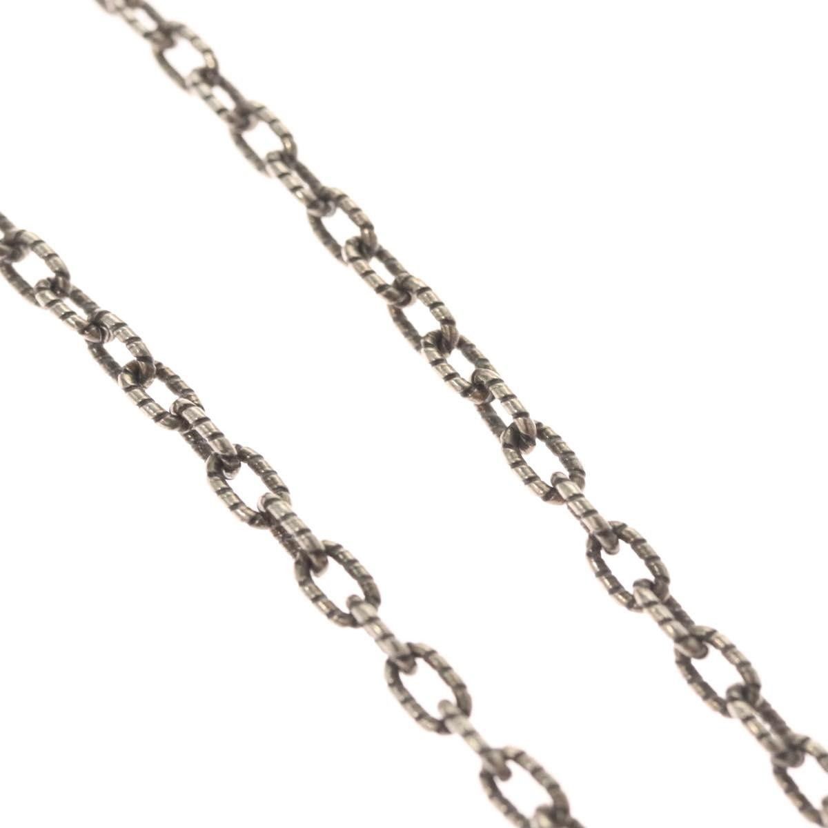 Gucci Gucci Engraved Interlocking G Chain Link Pendant Necklace Sterling Silver Size ONE SIZE - 6 Thumbnail