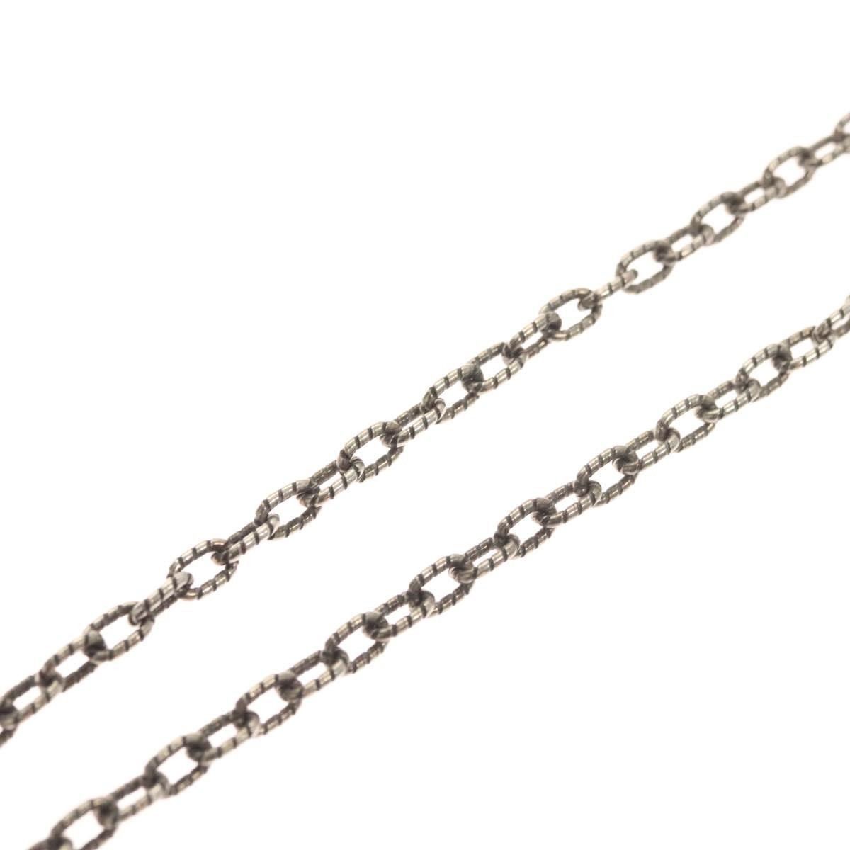 Gucci Gucci Engraved Interlocking G Chain Link Pendant Necklace Sterling Silver Size ONE SIZE - 14 Thumbnail