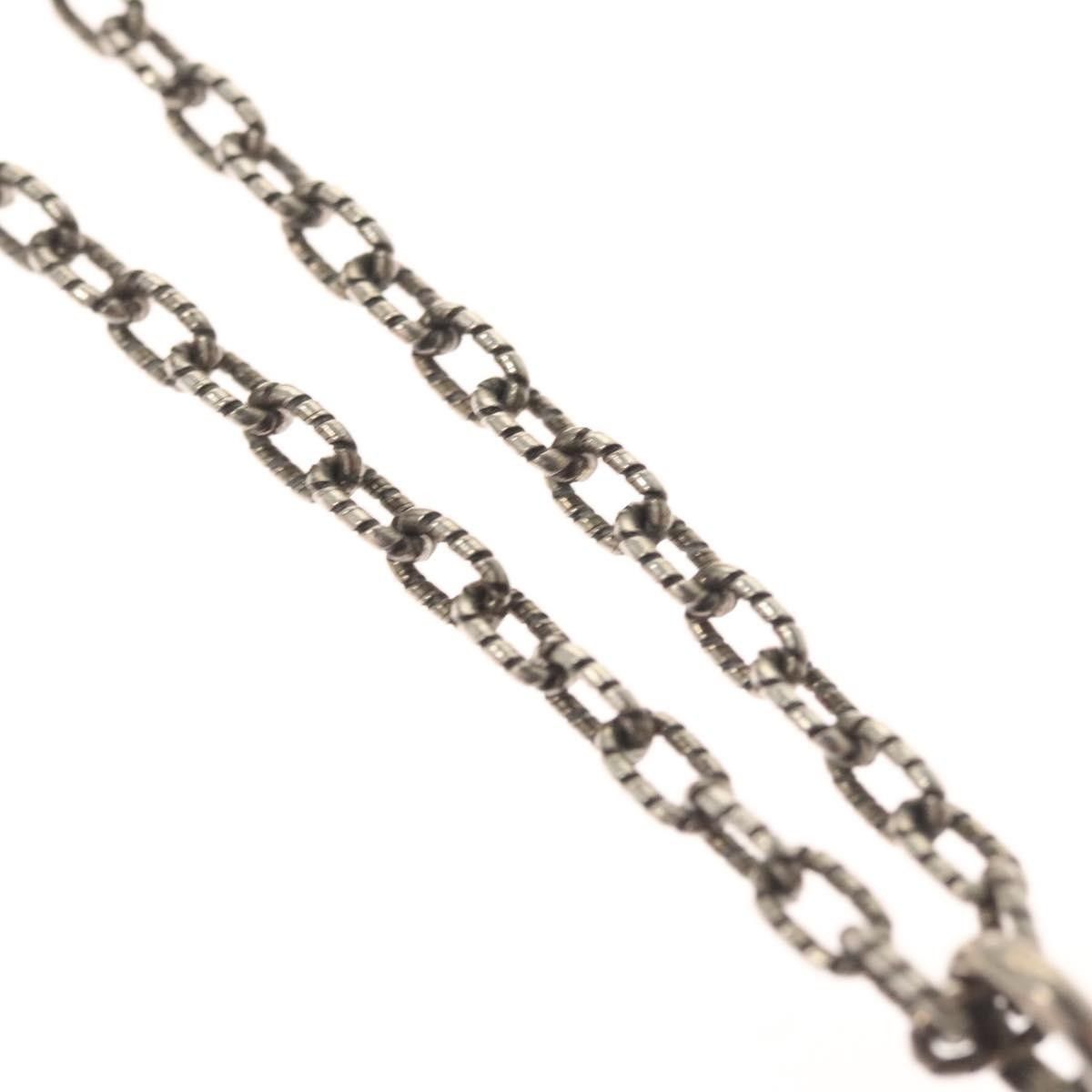 Gucci Gucci Engraved Interlocking G Chain Link Pendant Necklace Sterling Silver Size ONE SIZE - 5 Thumbnail