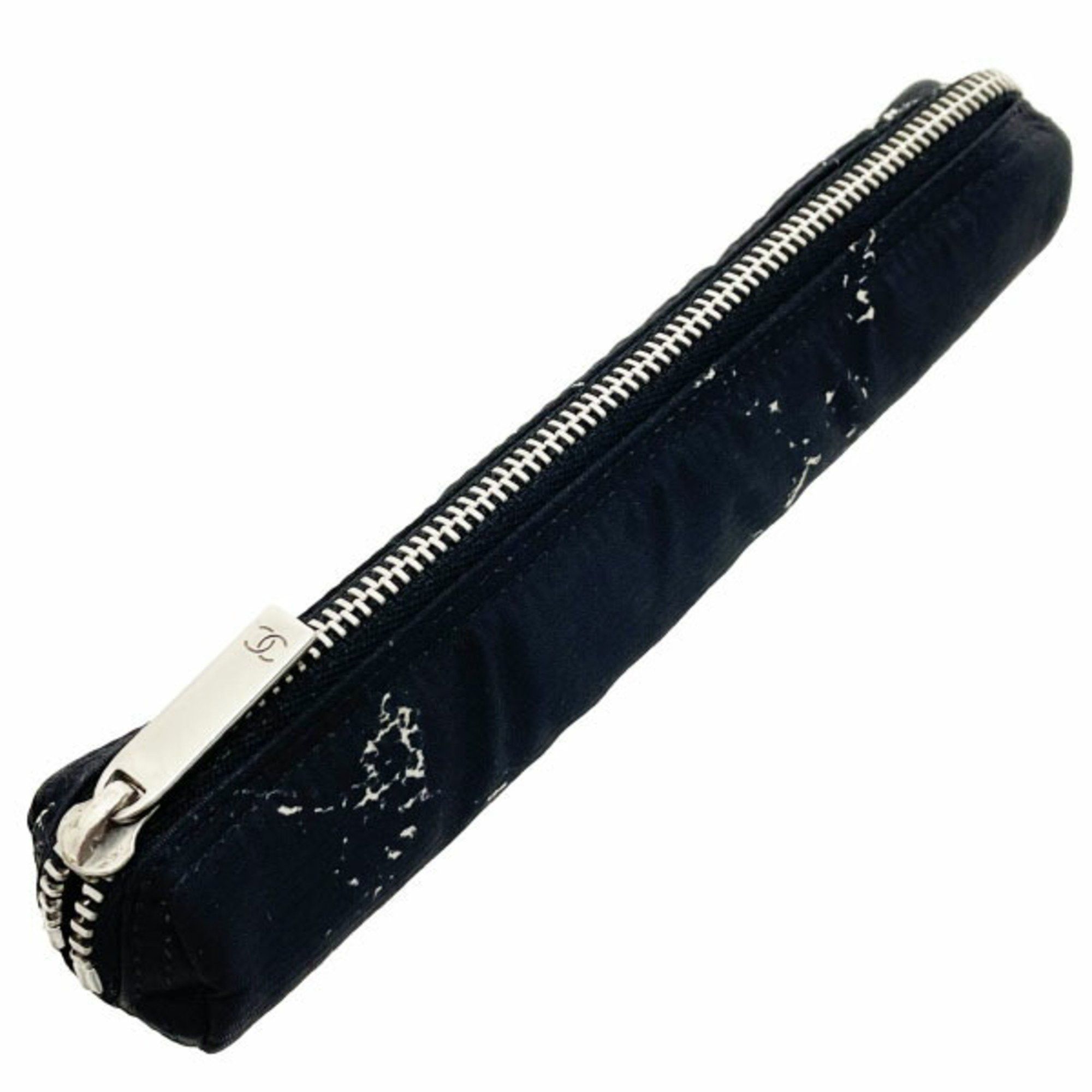 Chanel Chanel Pen Case (Former Travel Line) Mini Pouch, Nylon, Black, CHANEL Case, YKN-15859 Size ONE SIZE - 5 Thumbnail