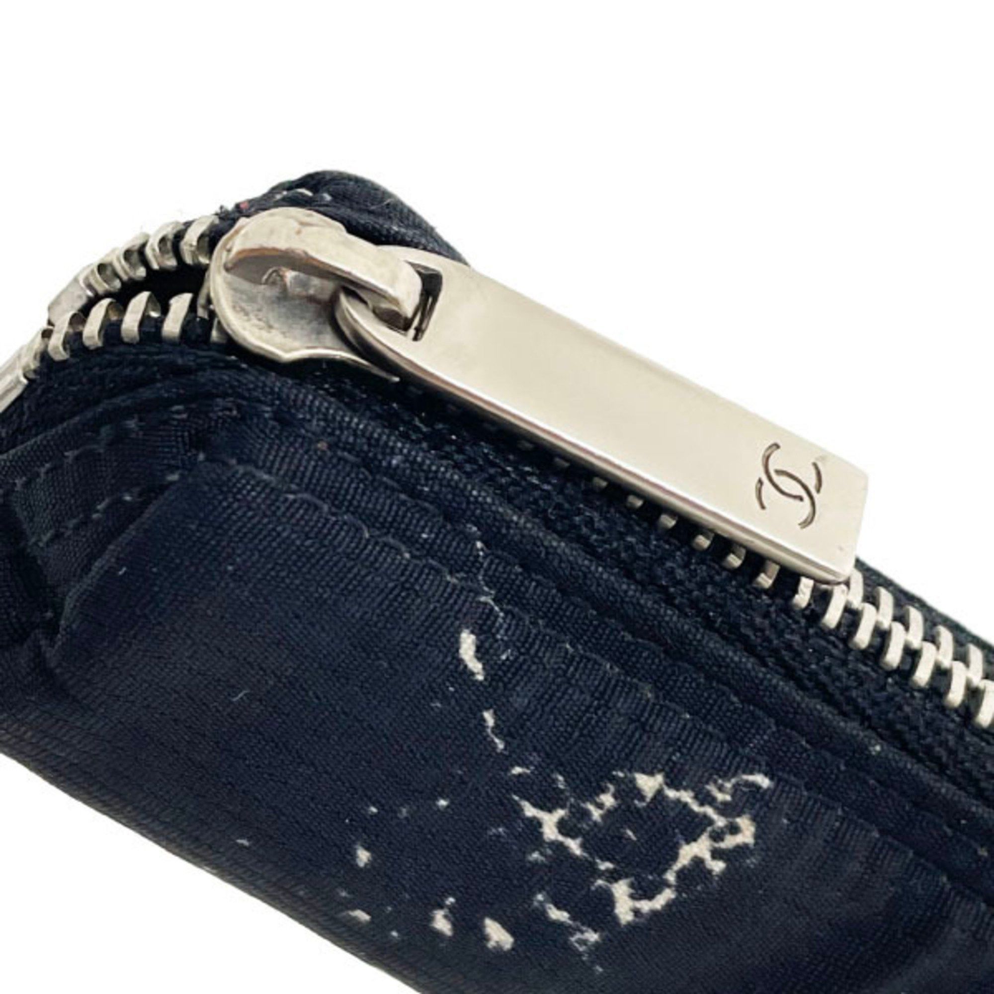 Chanel Chanel Pen Case (Former Travel Line) Mini Pouch, Nylon, Black, CHANEL Case, YKN-15859 Size ONE SIZE - 6 Thumbnail