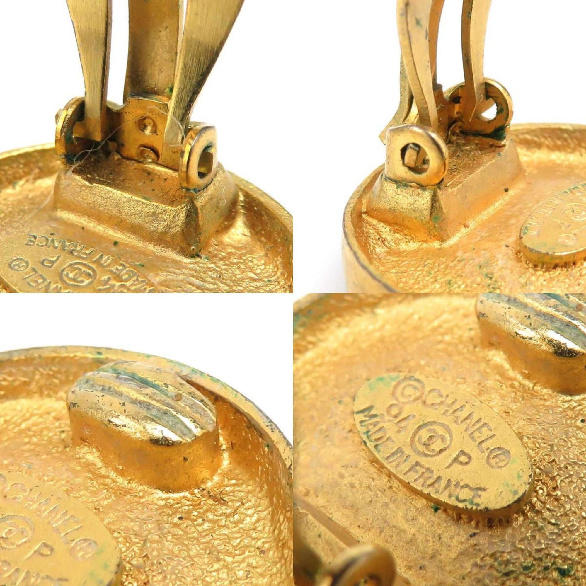 Chanel CHANEL Coco Mark Metal Gold Earrings for Women e61023g Size ONE SIZE - 5 Thumbnail