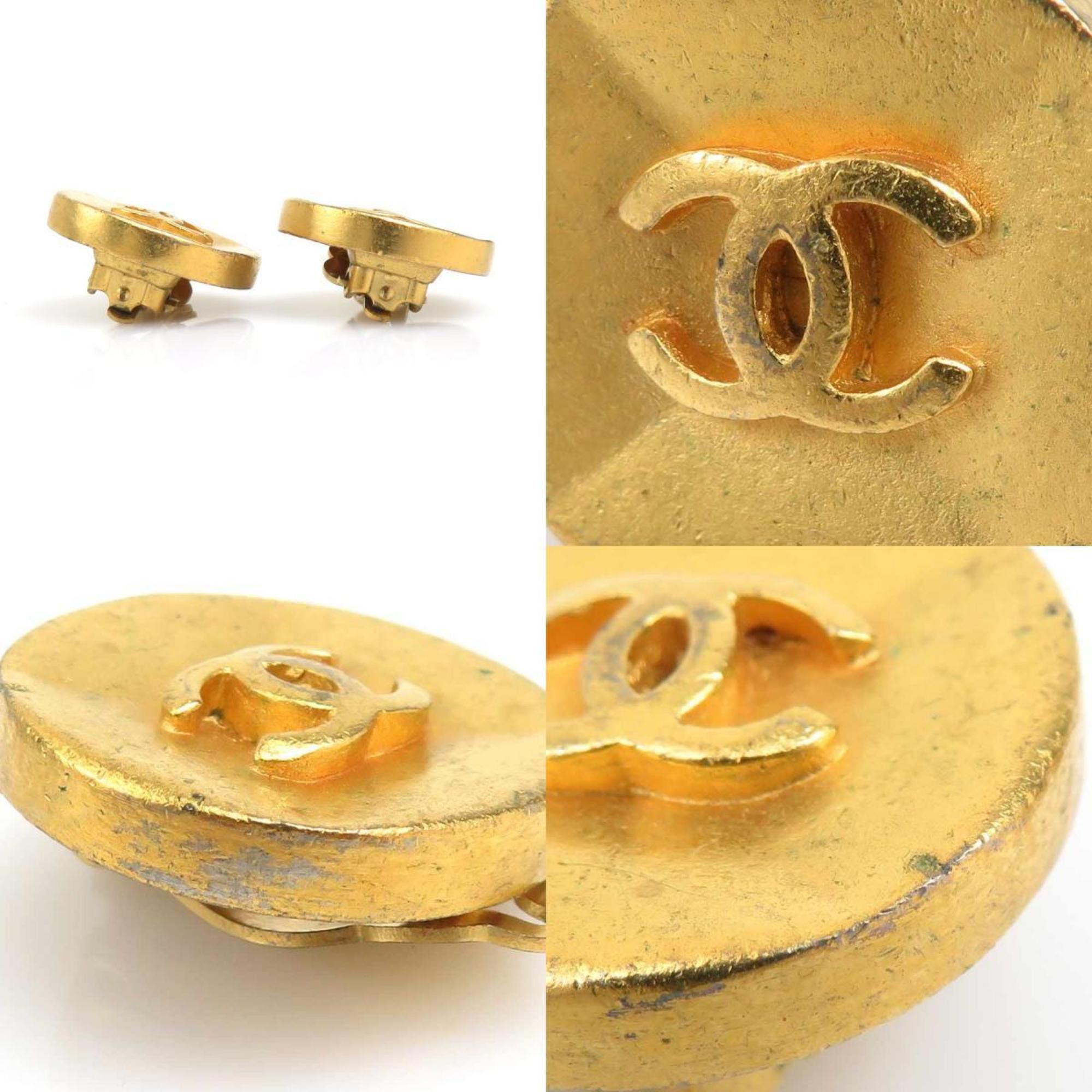 Chanel CHANEL Coco Mark Metal Gold Earrings for Women e61023g Size ONE SIZE - 4 Thumbnail