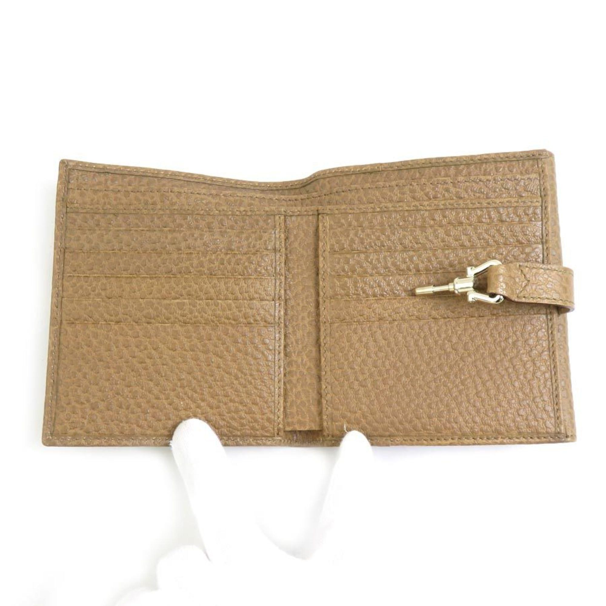 Gucci Gucci Bi-fold Wallet, Brown Leather, Men's/Women's, 141435 H31664A Size ONE SIZE - 3 Thumbnail