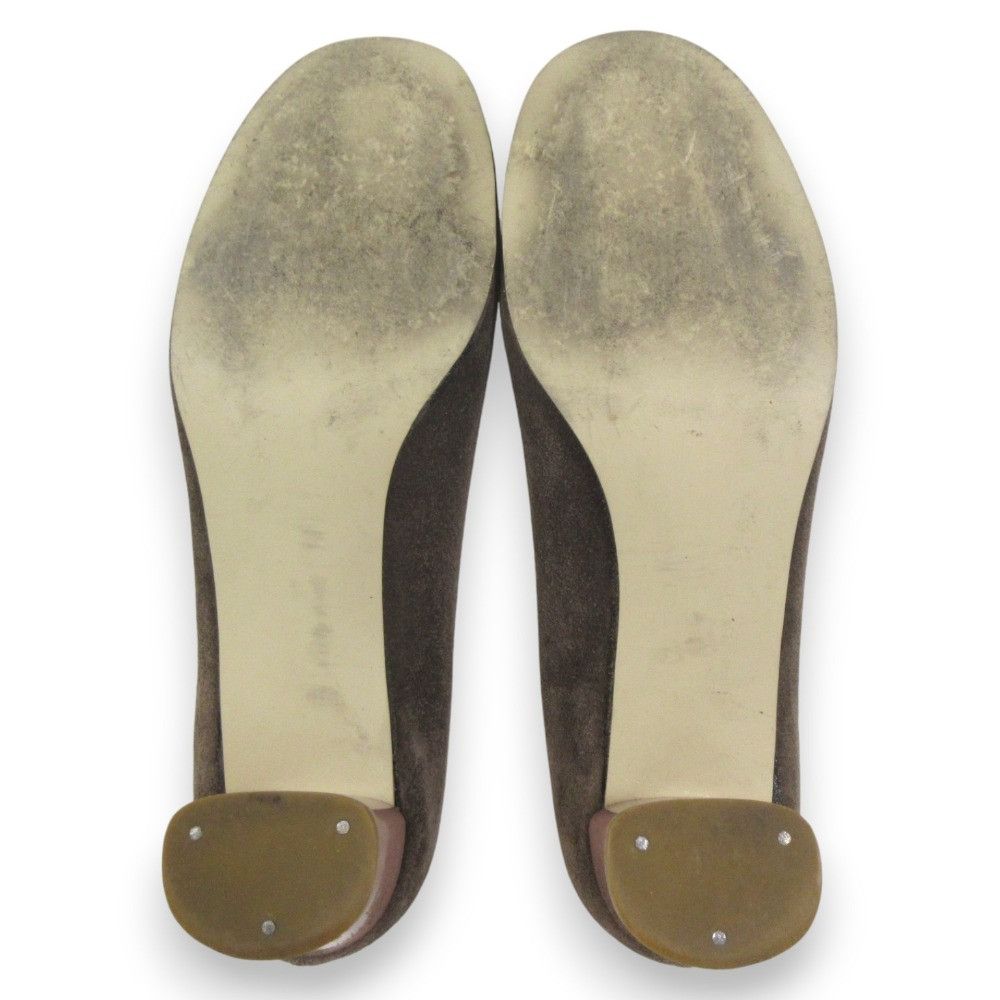 Salvatore Ferragamo Salvatore Ferragamo Salvatore Ferragamo Logo Plate Round Toe Pumps Leather Shoes DUTY FREE for USA Size ONE SIZE - 6 Thumbnail