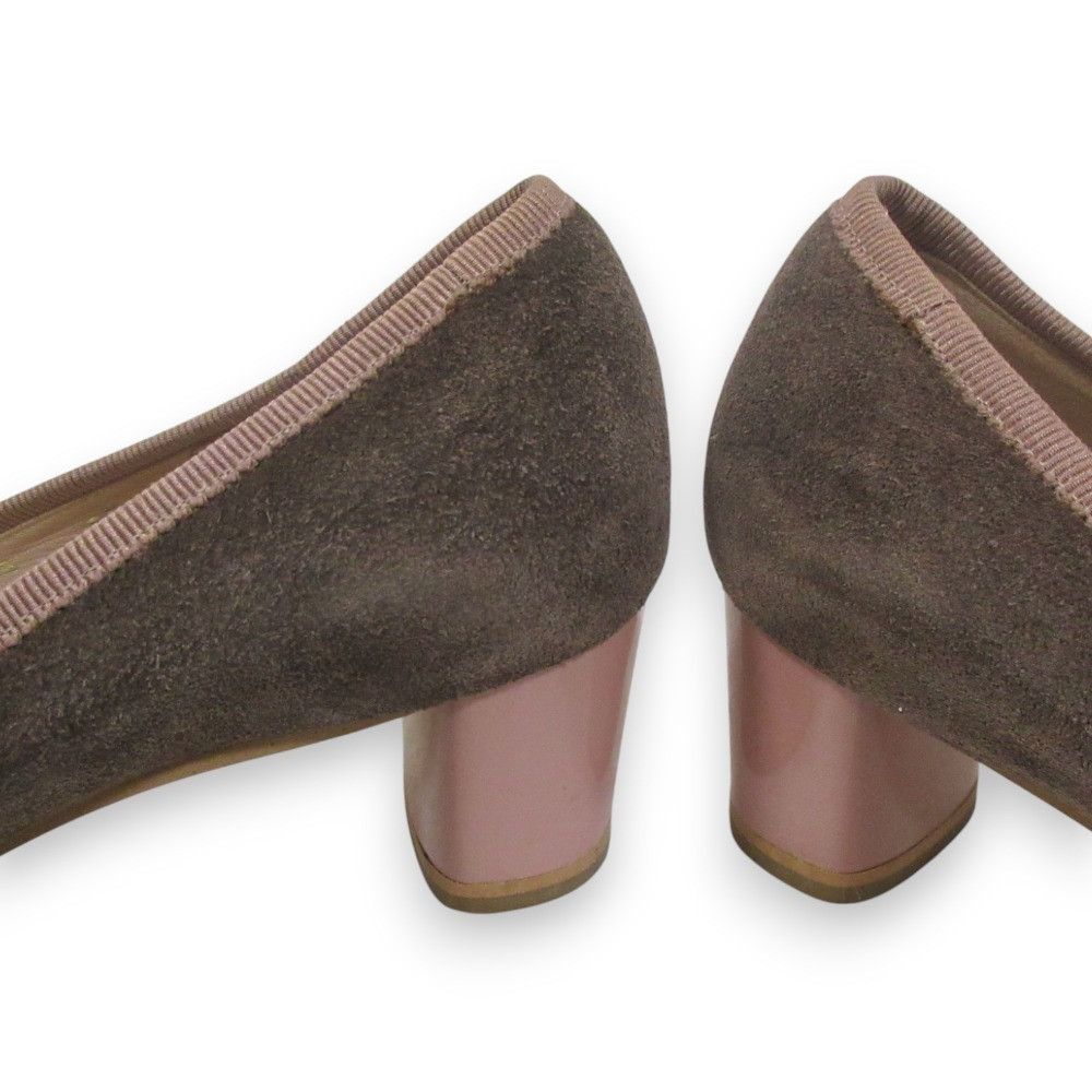 Salvatore Ferragamo Salvatore Ferragamo Salvatore Ferragamo Logo Plate Round Toe Pumps Leather Shoes DUTY FREE for USA Size ONE SIZE - 11 Thumbnail