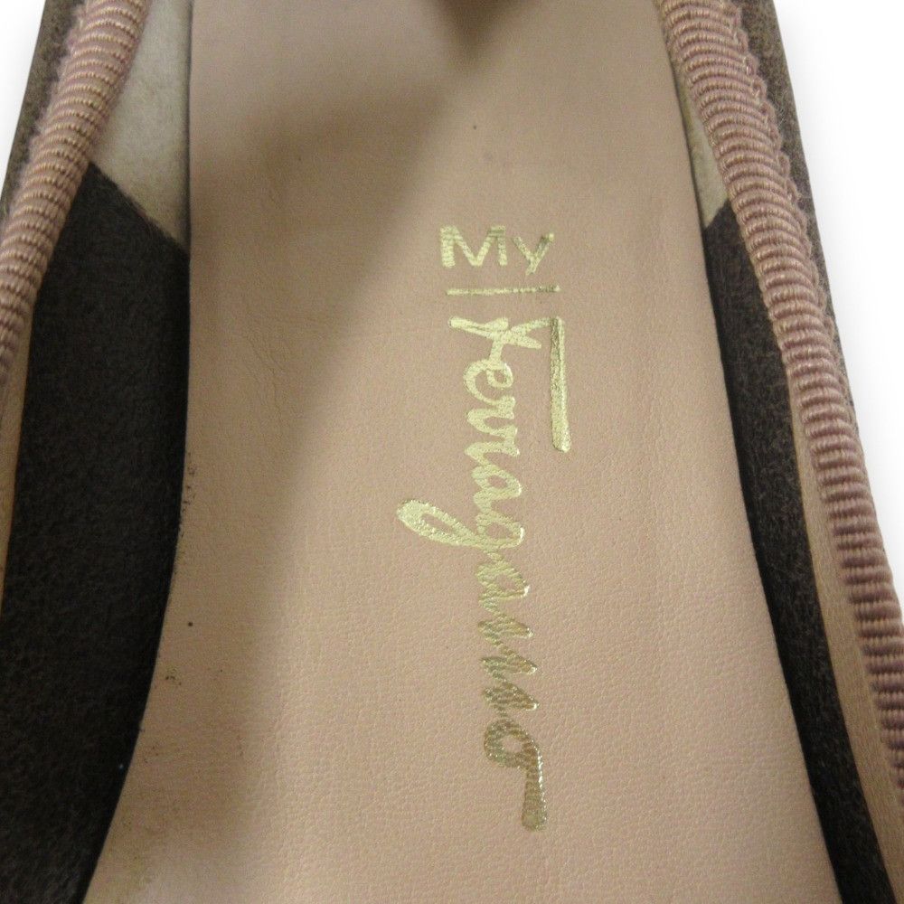 Salvatore Ferragamo Salvatore Ferragamo Salvatore Ferragamo Logo Plate Round Toe Pumps Leather Shoes DUTY FREE for USA Size ONE SIZE - 9 Thumbnail