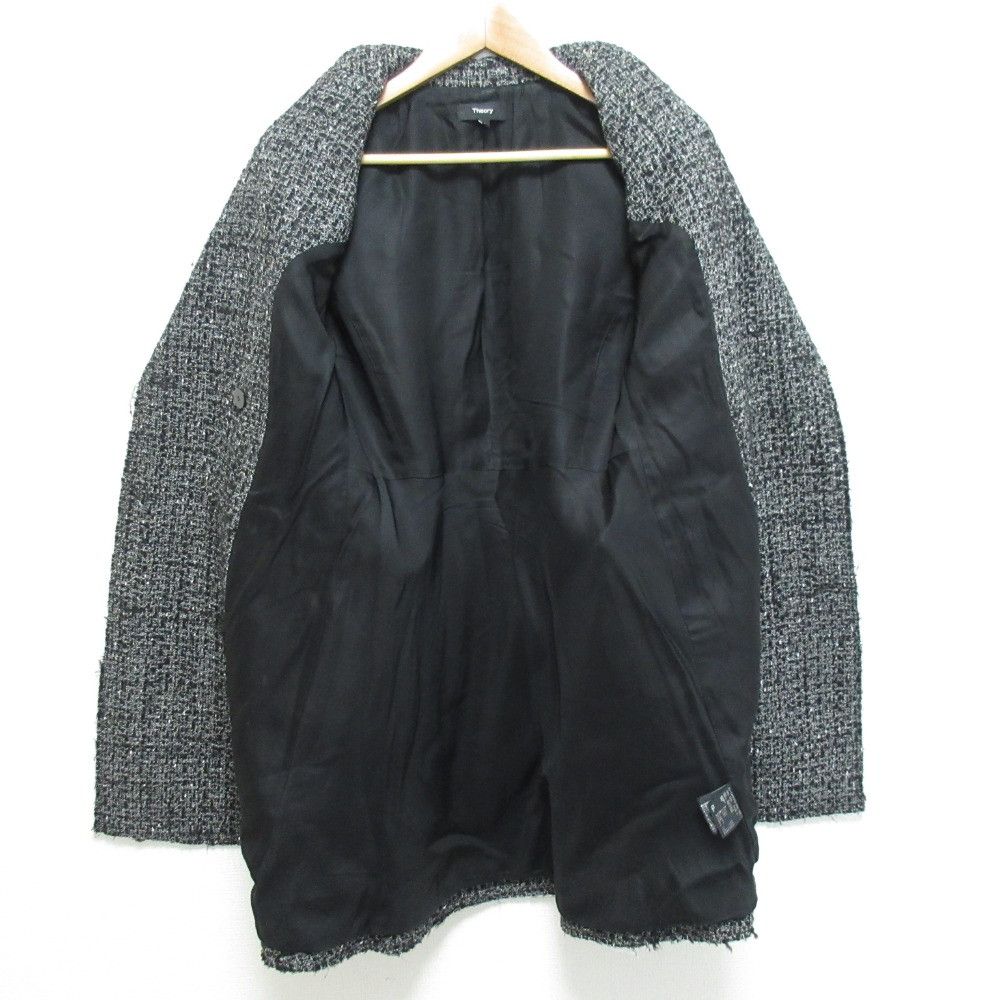 Theory Theory Theory DB BLAZWER DR NOELLE TWEED Wool Blend Double Breasted Jacket Others Outerwear DUTY FREE for USA Size ONE SIZE - 3 Thumbnail