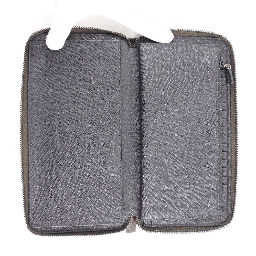 Prada Prada Zip Organizer Wallet Leather Size ONE SIZE - 4 Thumbnail
