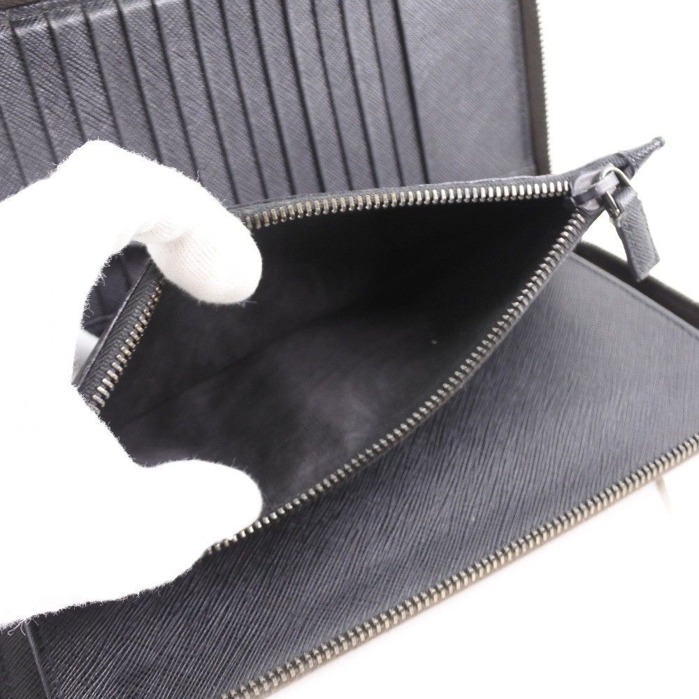 Prada Prada Zip Organizer Wallet Leather Size ONE SIZE - 10 Thumbnail