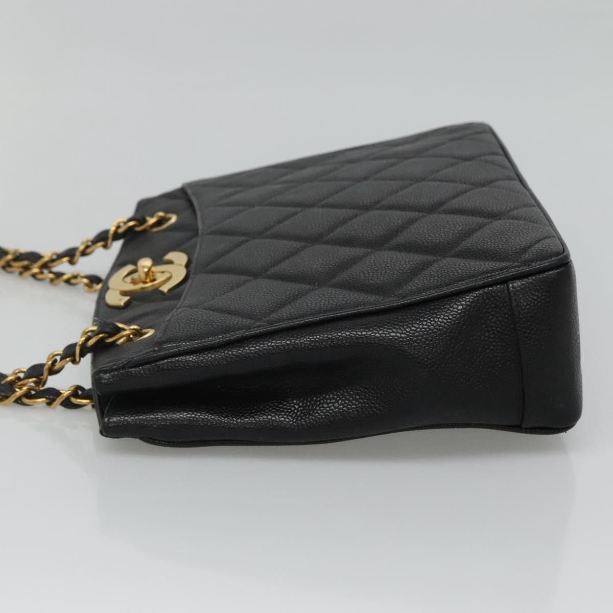 Chanel Chanel Vintage CC Lock Pocket Chain Tote Caviar Size ONE SIZE - 4 Thumbnail
