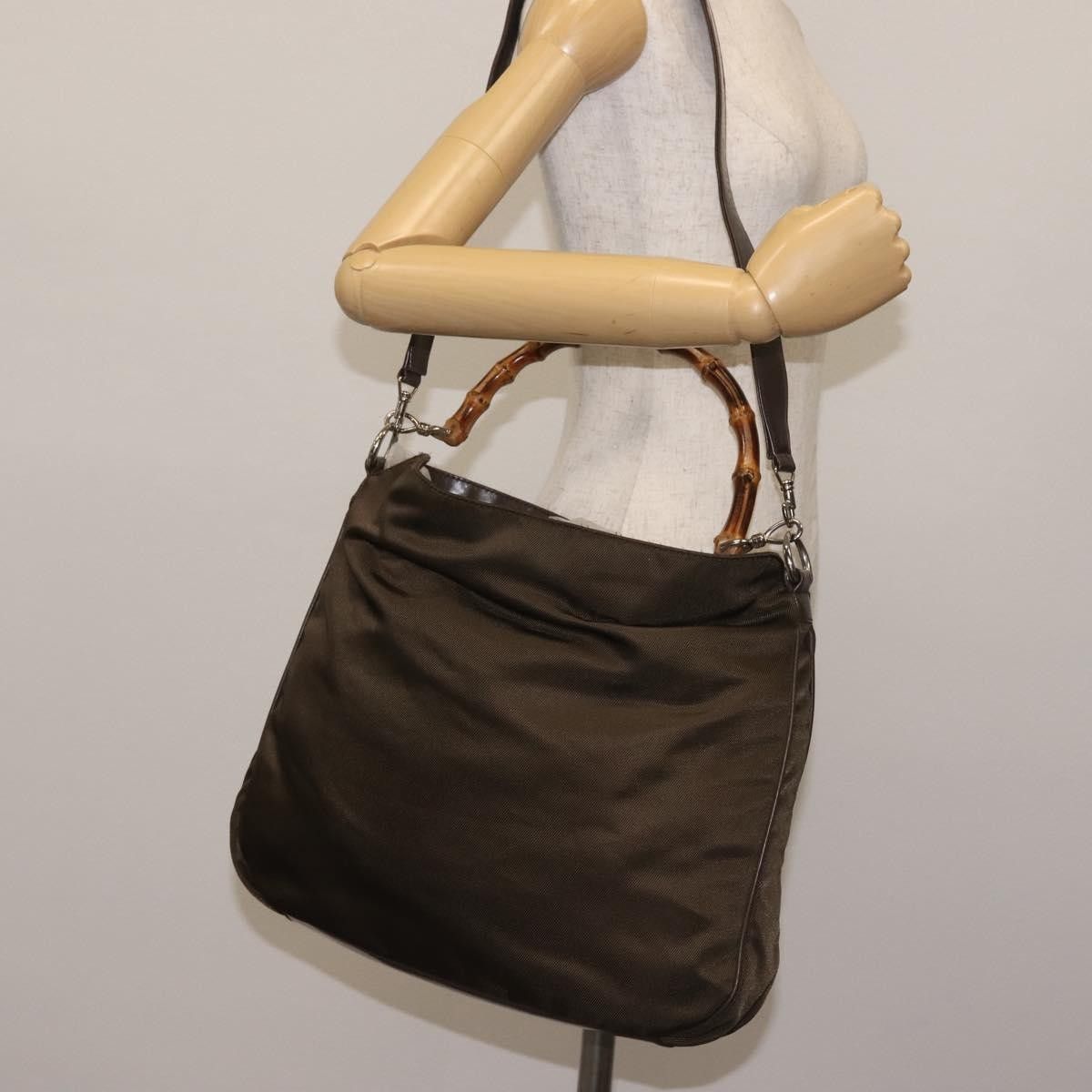 Gucci Gucci Sherry bamboo Shoulder Bag Nylon Size ONE SIZE - 14 Thumbnail