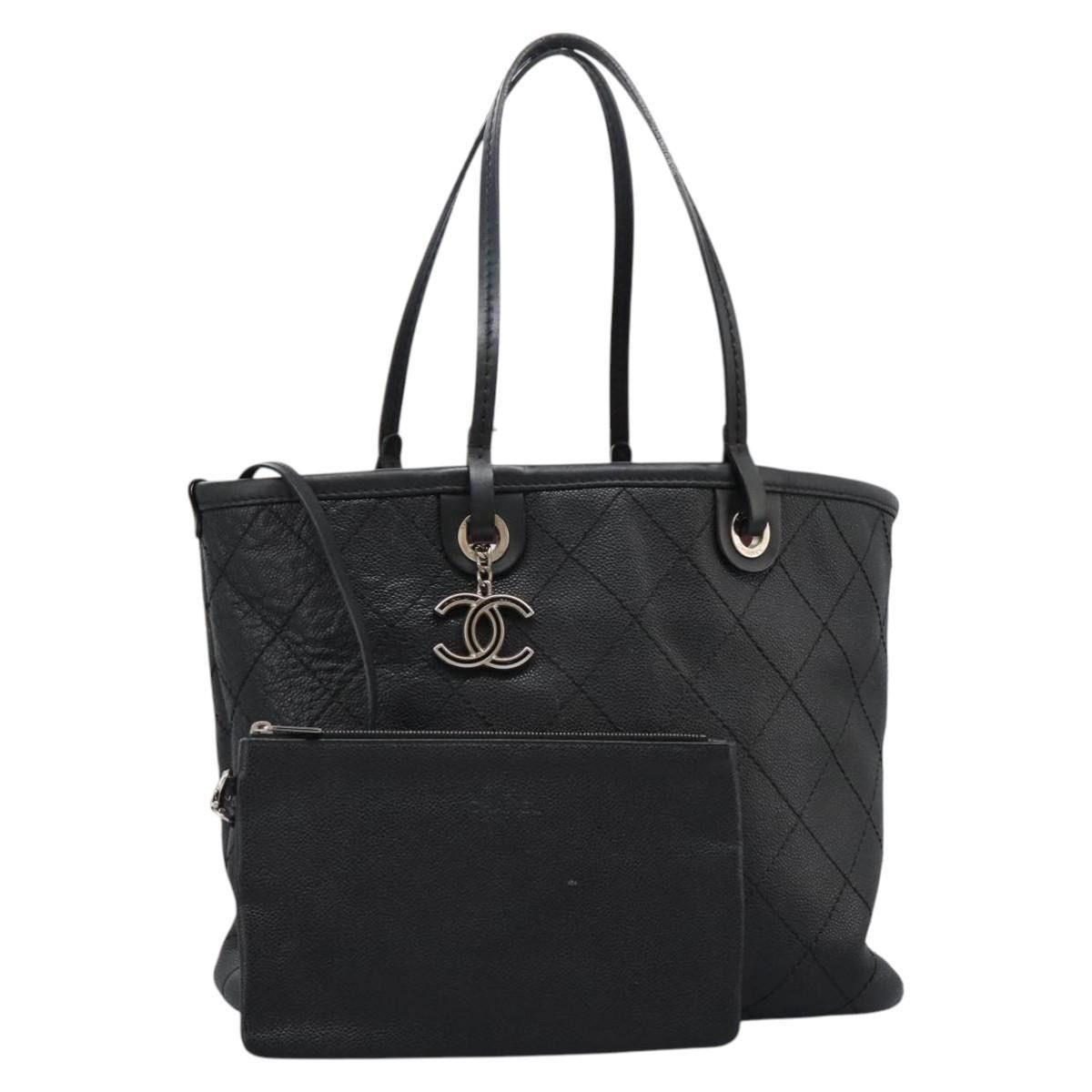 Chanel Chanel Fever Tote Quilted Caviar Size ONE SIZE - 14 Thumbnail