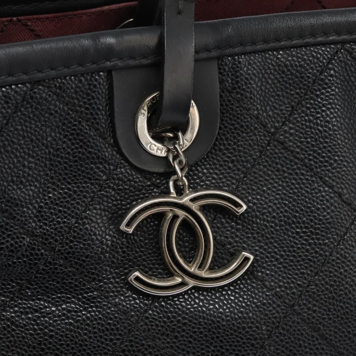 Chanel Chanel Fever Tote Quilted Caviar Size ONE SIZE - 12 Thumbnail