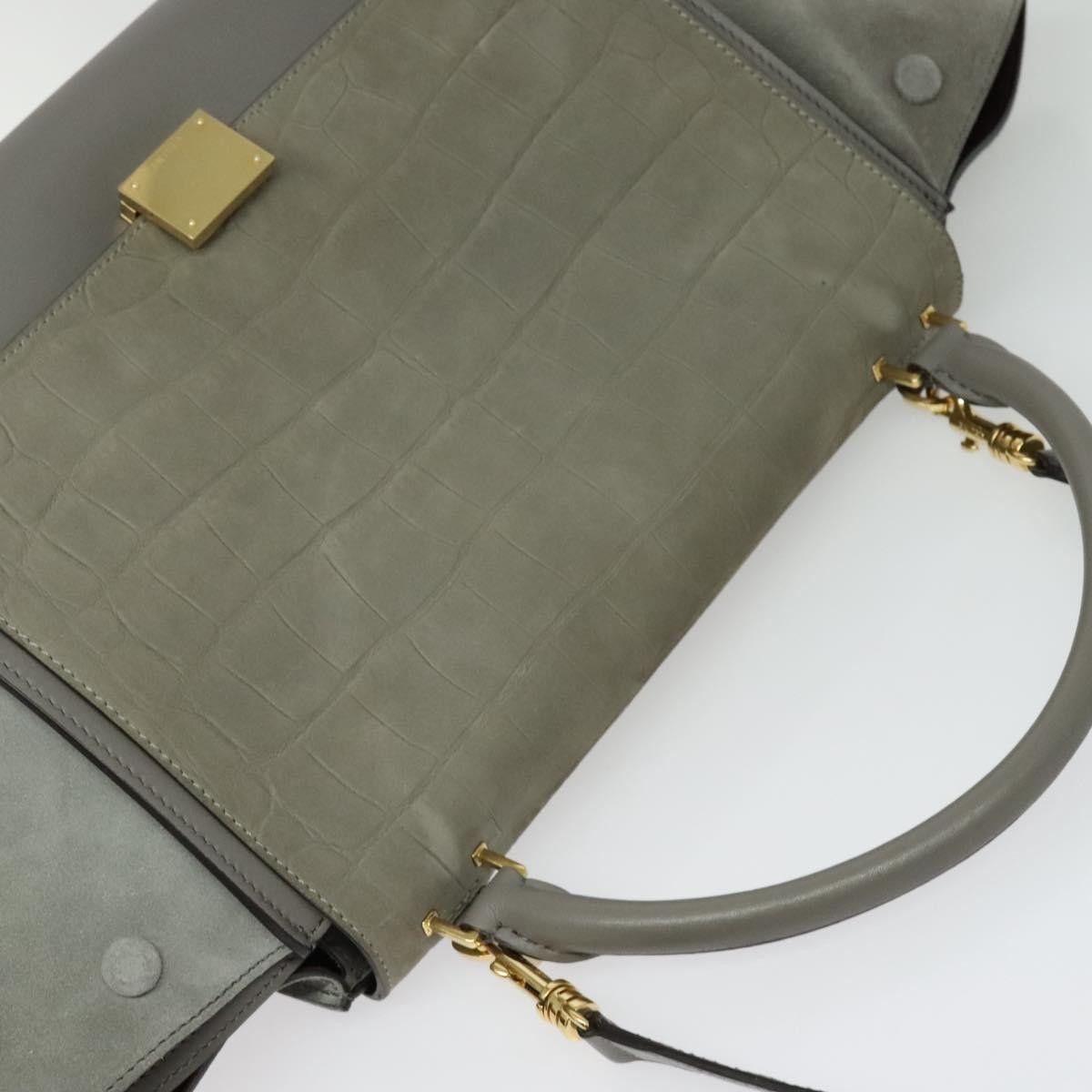Celine Celine Trapeze Bag Suede Size ONE SIZE - 16 Thumbnail