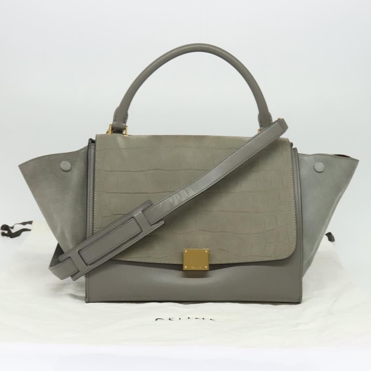Celine Celine Trapeze Bag Suede Size ONE SIZE - 19 Thumbnail
