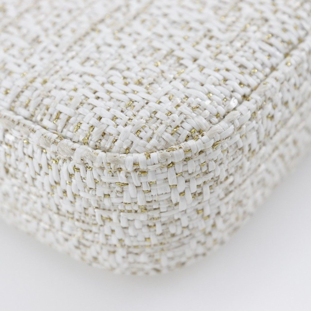 Chanel Chanel Deauville Double Zip Clutch with Chain Raffia Size ONE SIZE - 7 Thumbnail