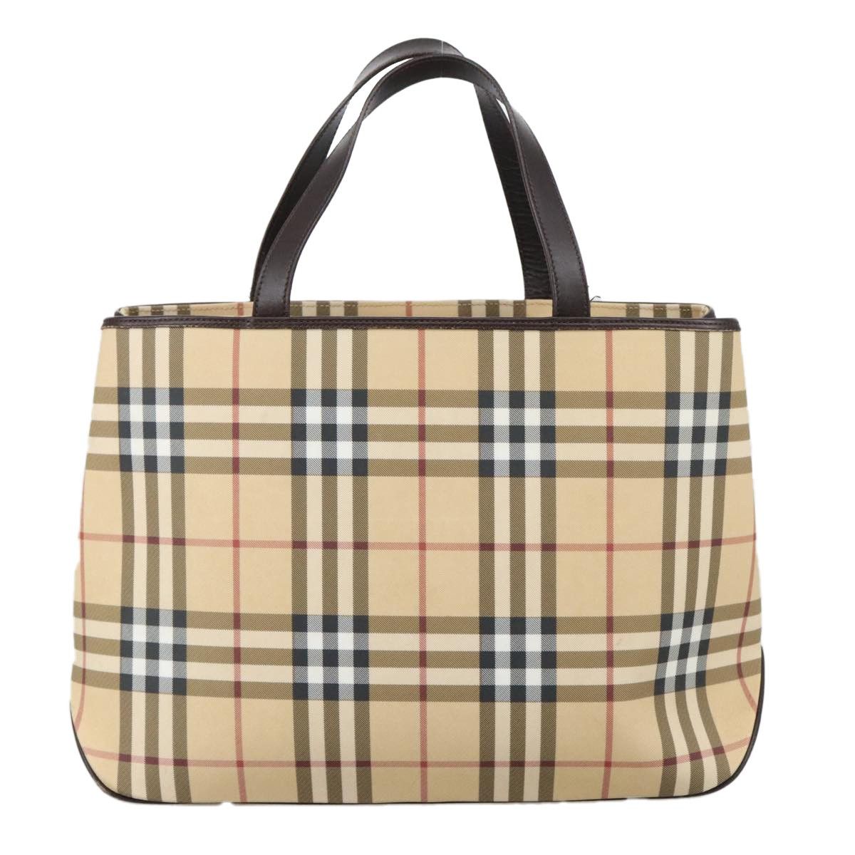 Burberry Burberry Top Handle Tote Haymarket Coated Canvas Size ONE SIZE - 2 Thumbnail