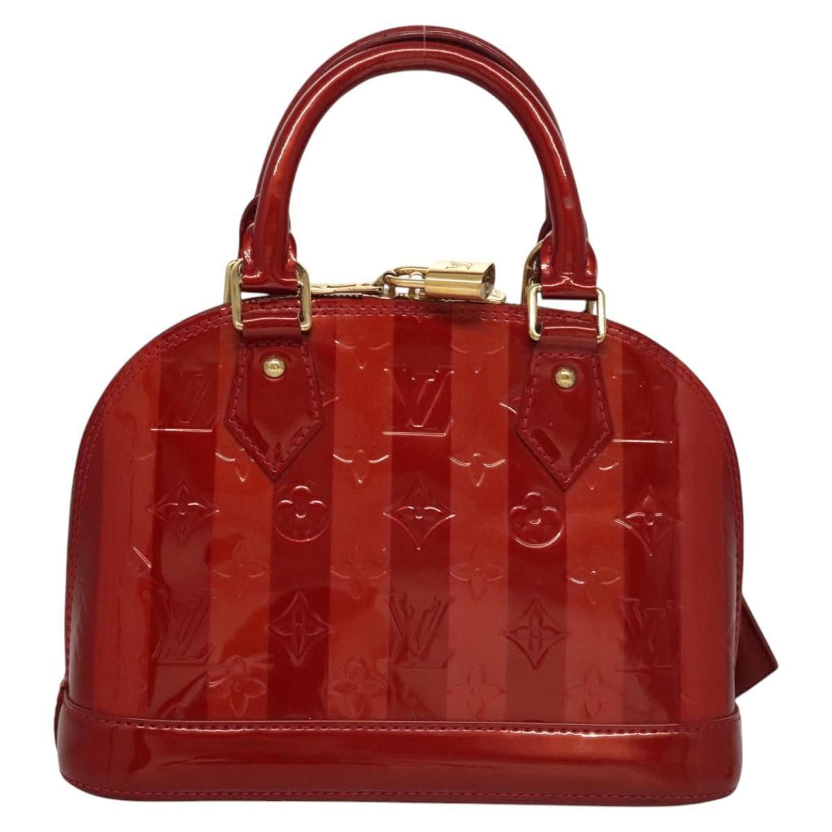 Louis Vuitton Louis Vuitton Alma Handbag Limited Edition Monogram Vernis Rayures Size ONE SIZE - 2 Thumbnail