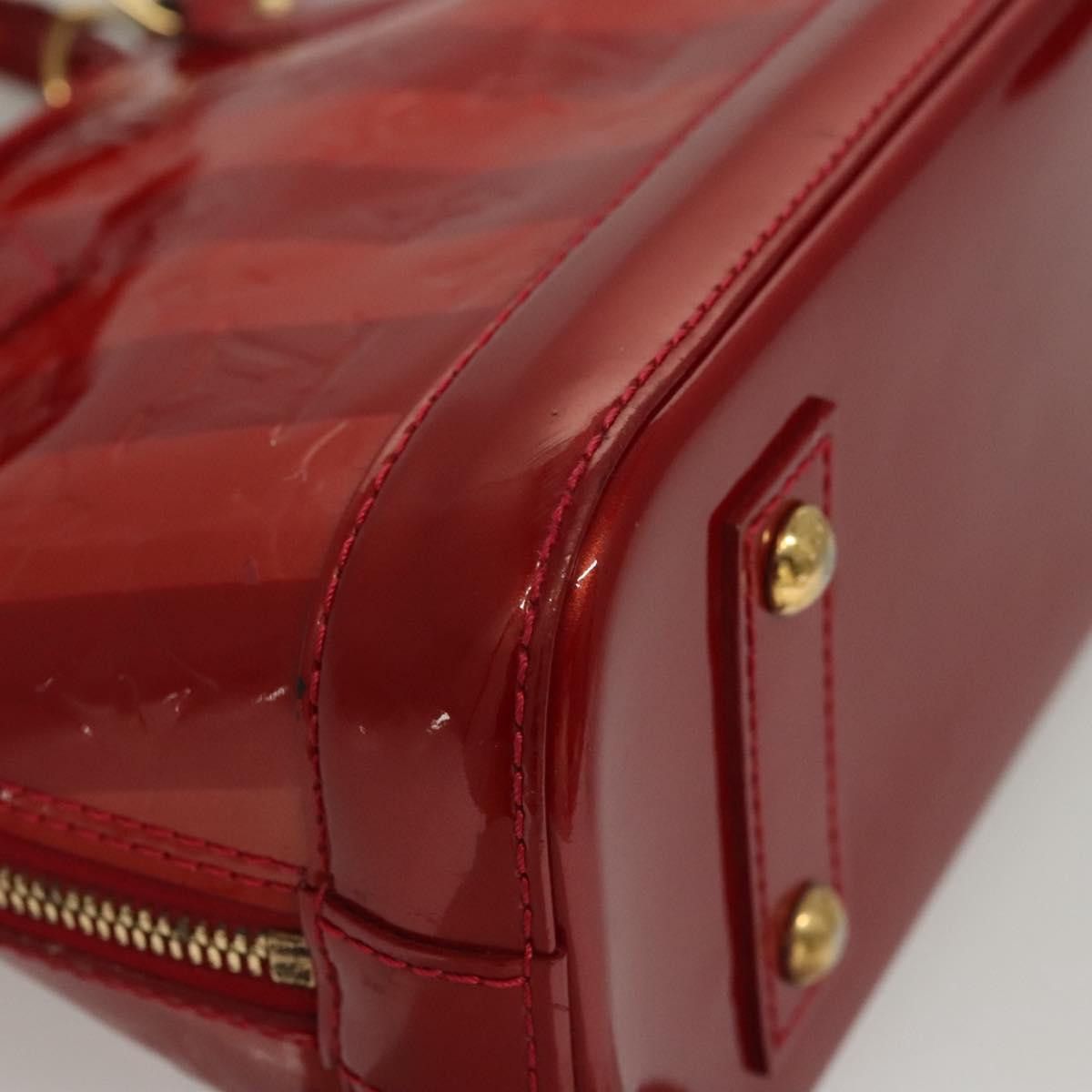 Louis Vuitton Louis Vuitton Alma Handbag Limited Edition Monogram Vernis Rayures Size ONE SIZE - 8 Thumbnail