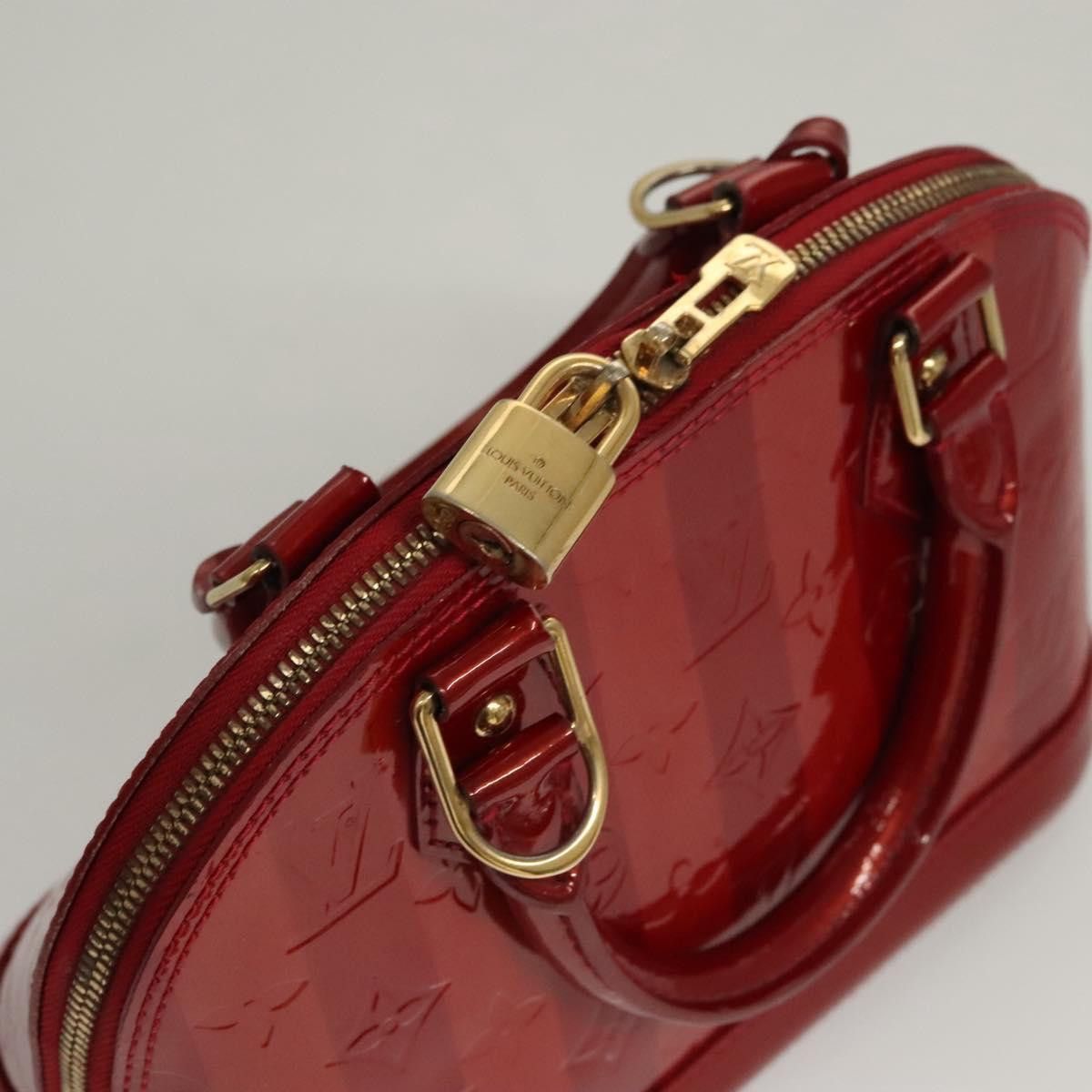Louis Vuitton Louis Vuitton Alma Handbag Limited Edition Monogram Vernis Rayures Size ONE SIZE - 15 Thumbnail