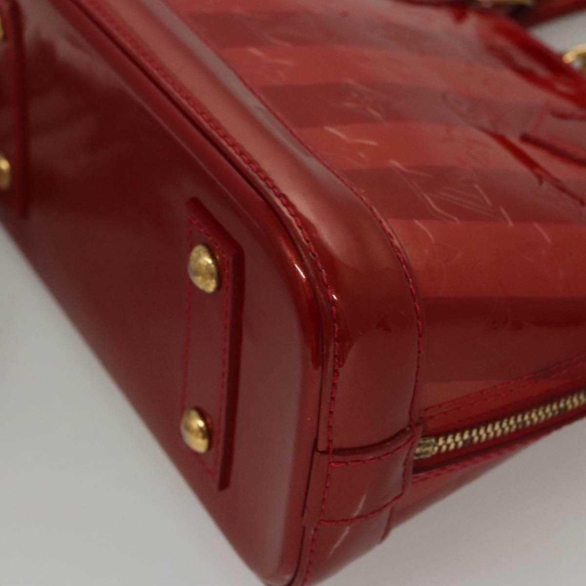 Louis Vuitton Louis Vuitton Alma Handbag Limited Edition Monogram Vernis Rayures Size ONE SIZE - 11 Thumbnail