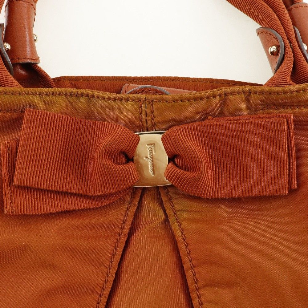Salvatore Ferragamo Salvatore Ferragamo Vara bow tote Nylon Size ONE SIZE - 9 Thumbnail