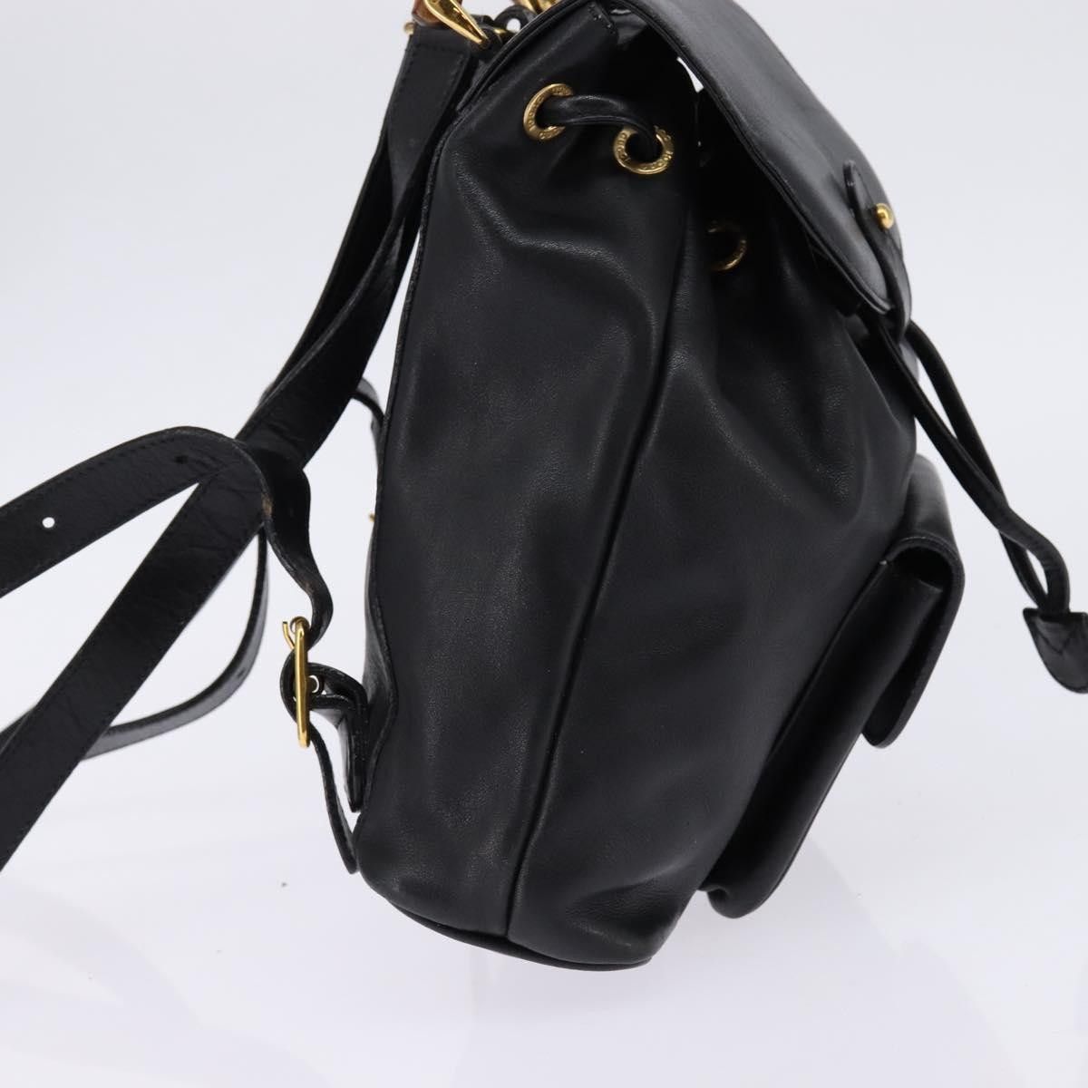 Gucci Gucci Vintage Bamboo Backpack Leather Size ONE SIZE - 4 Thumbnail