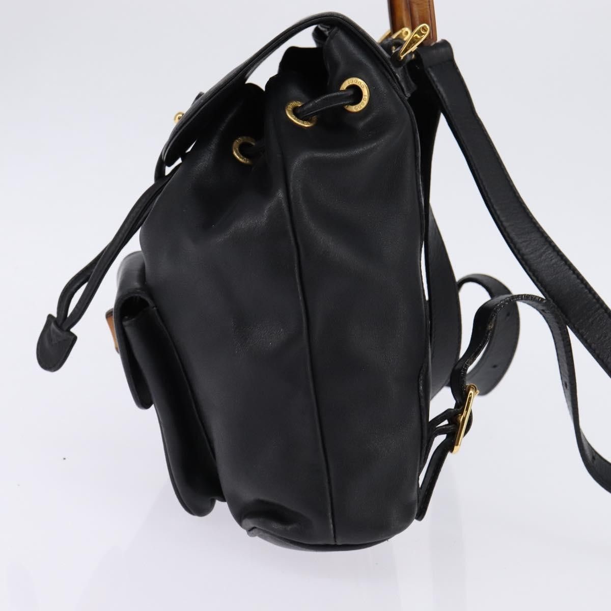 Gucci Gucci Vintage Bamboo Backpack Leather Size ONE SIZE - 3 Thumbnail