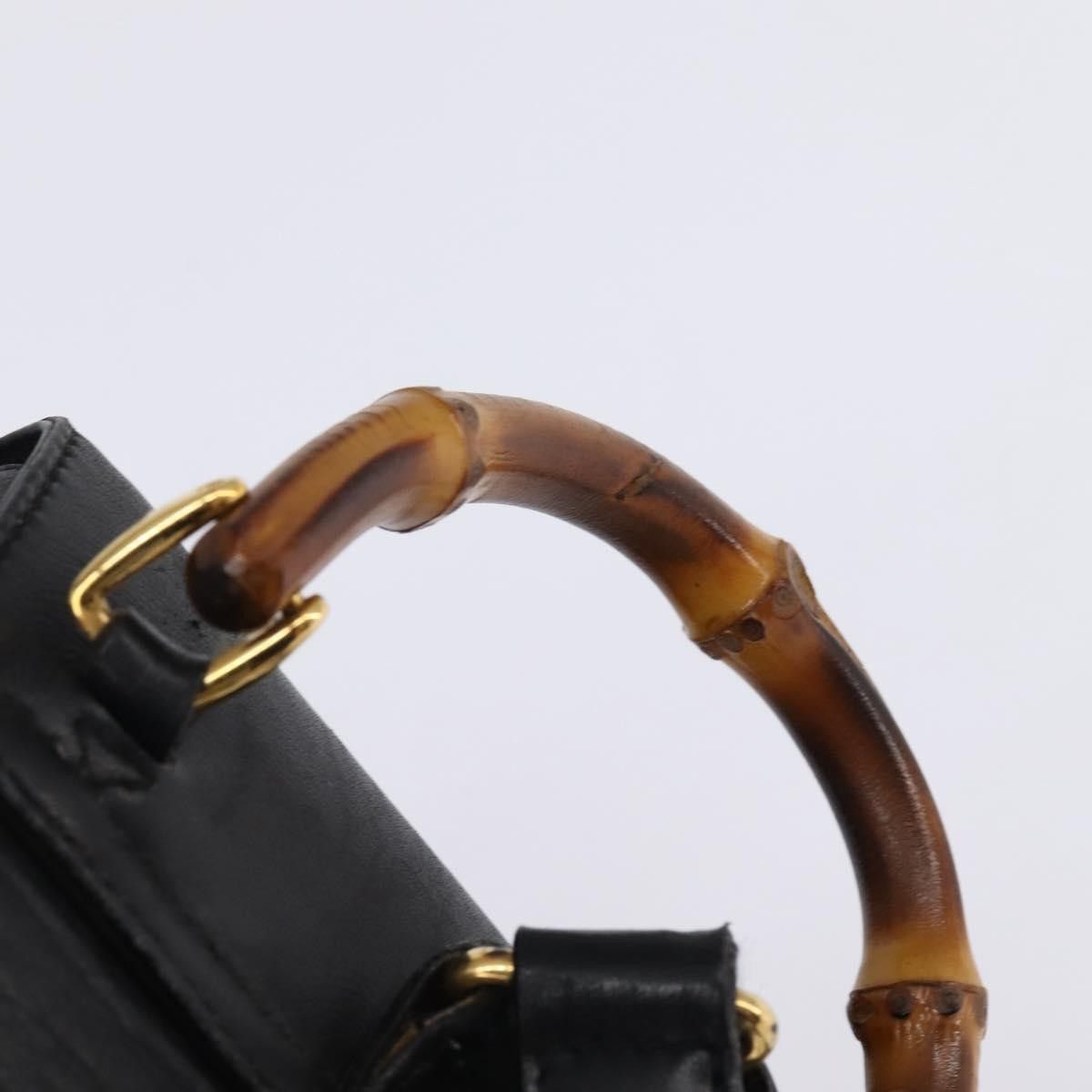 Gucci Gucci Vintage Bamboo Backpack Leather Size ONE SIZE - 19 Thumbnail