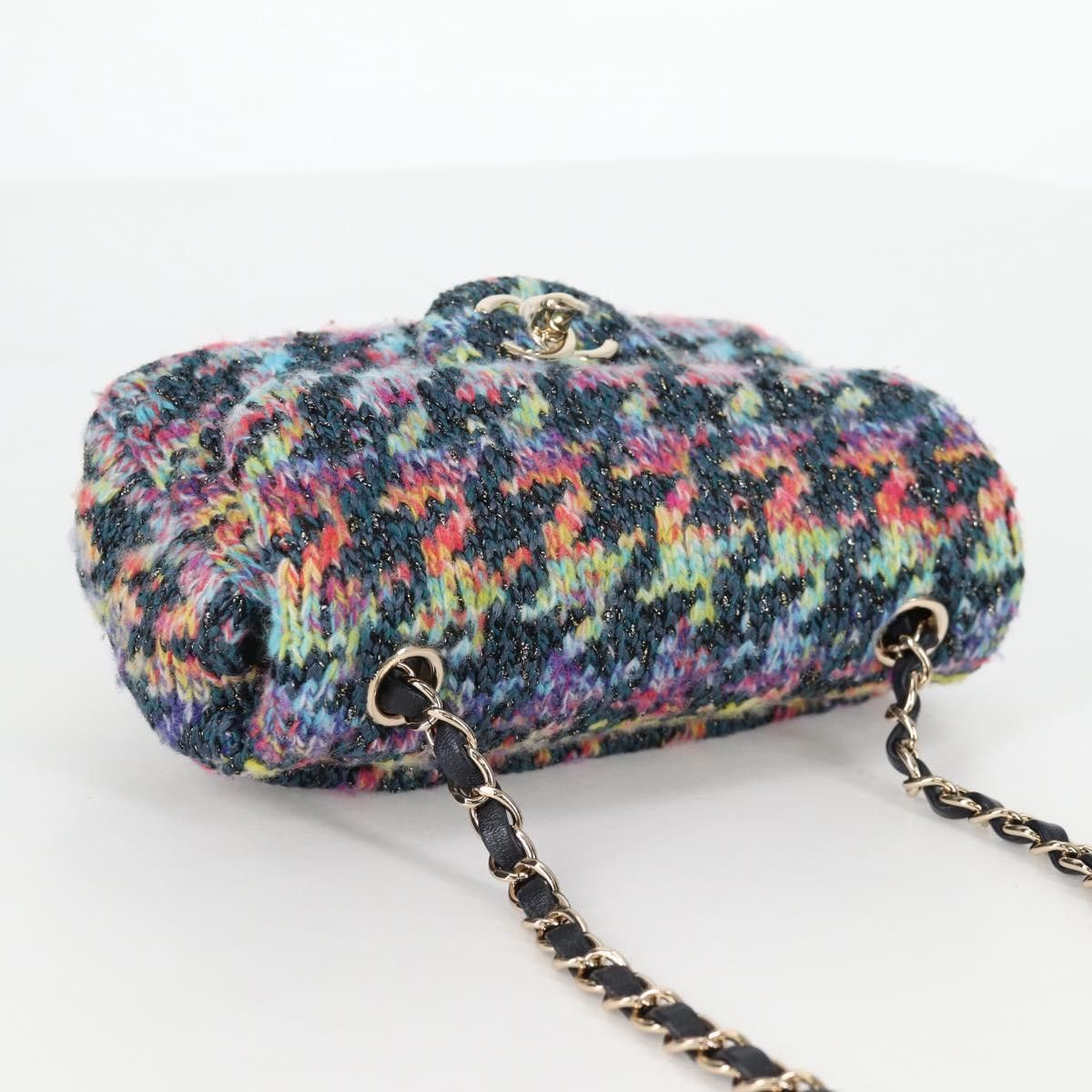Chanel Chanel Classic Single Flap Bag Quilted Tweed Size ONE SIZE - 16 Thumbnail
