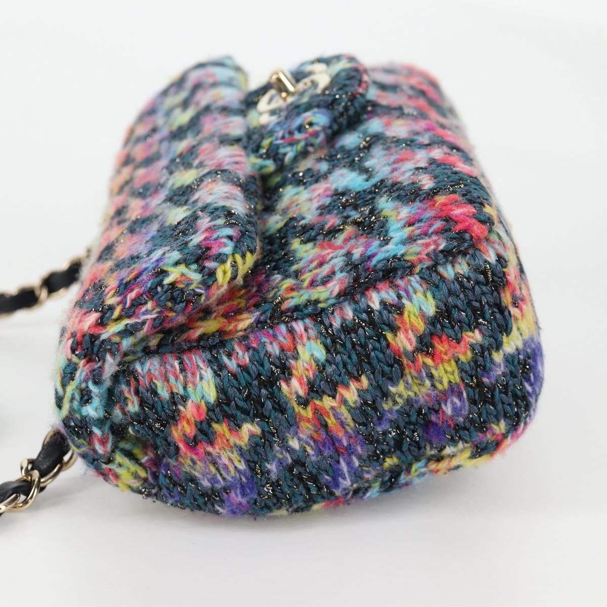 Chanel Chanel Classic Single Flap Bag Quilted Tweed Size ONE SIZE - 3 Thumbnail