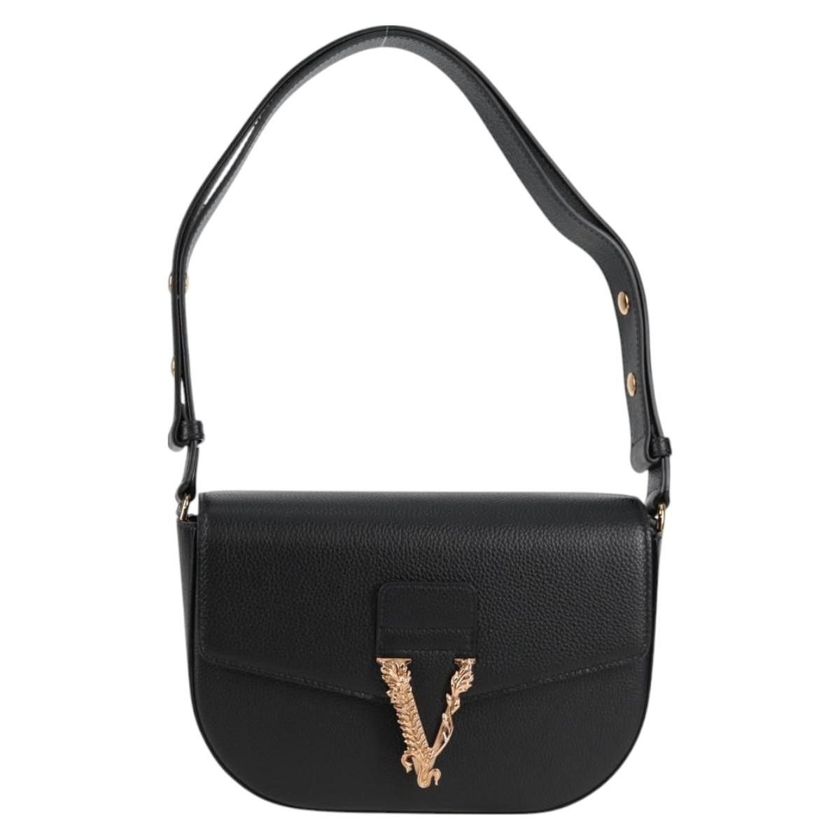 Versace Versace Virtus Flap Messenger Bag Leather Size ONE SIZE - 19 Thumbnail
