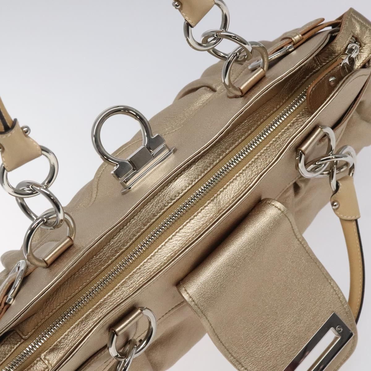 Salvatore Ferragamo Salvatore Ferragamo Marisa Satchel Leather Size ONE SIZE - 20 Thumbnail