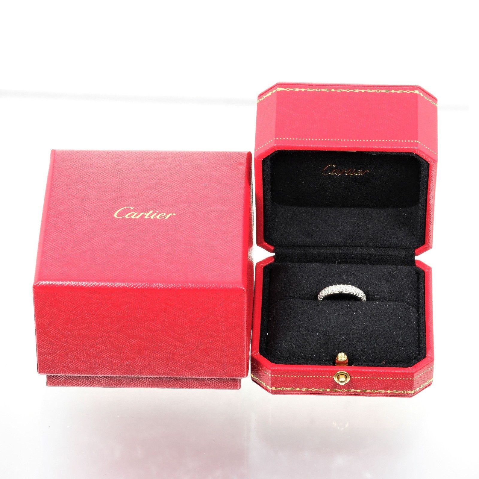 Cartier Cartier Mimi Full Pave Band Ring Platinum with Diamonds Size ONE SIZE - 6 Thumbnail
