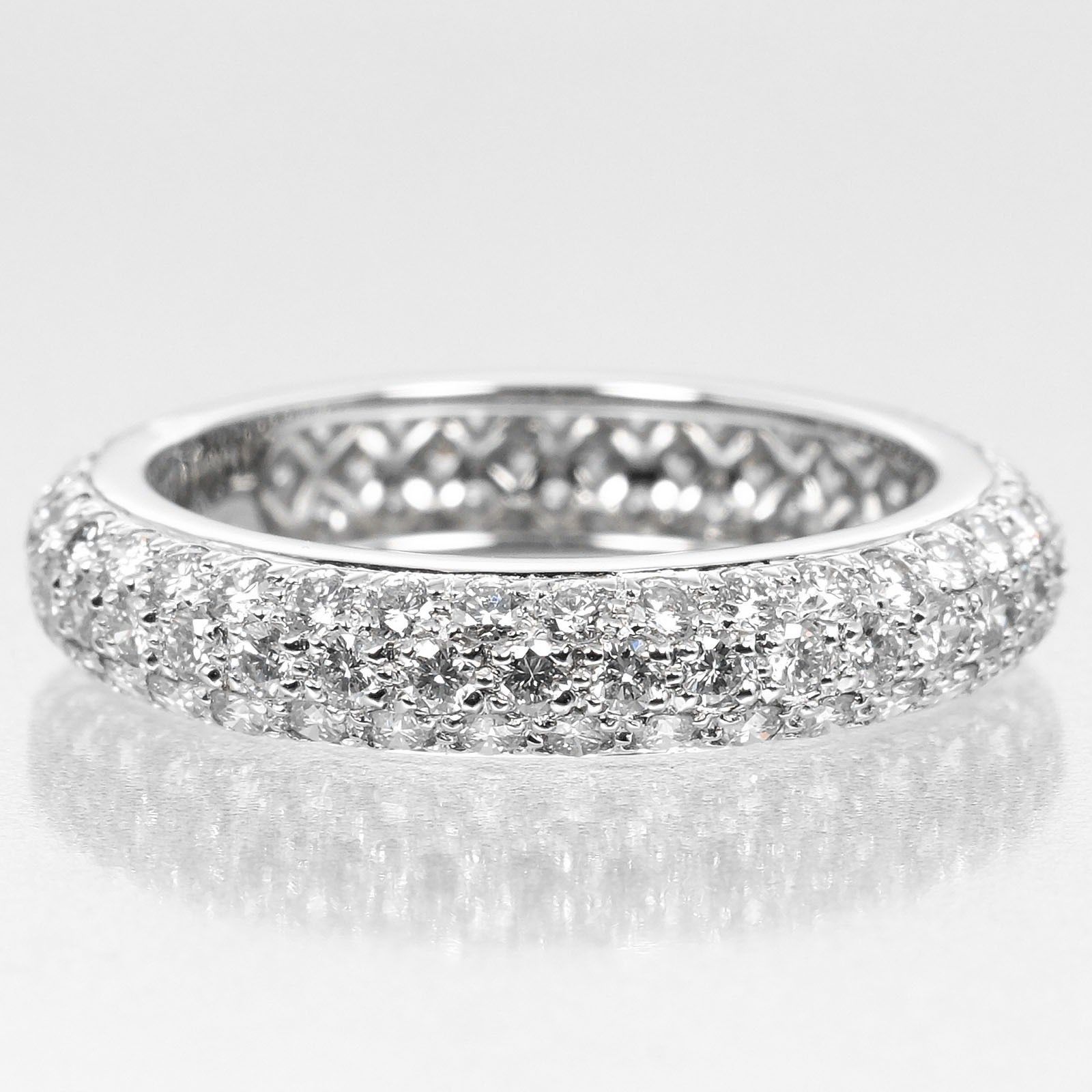 Cartier Cartier Mimi Full Pave Band Ring Platinum with Diamonds Size ONE SIZE - 8 Thumbnail