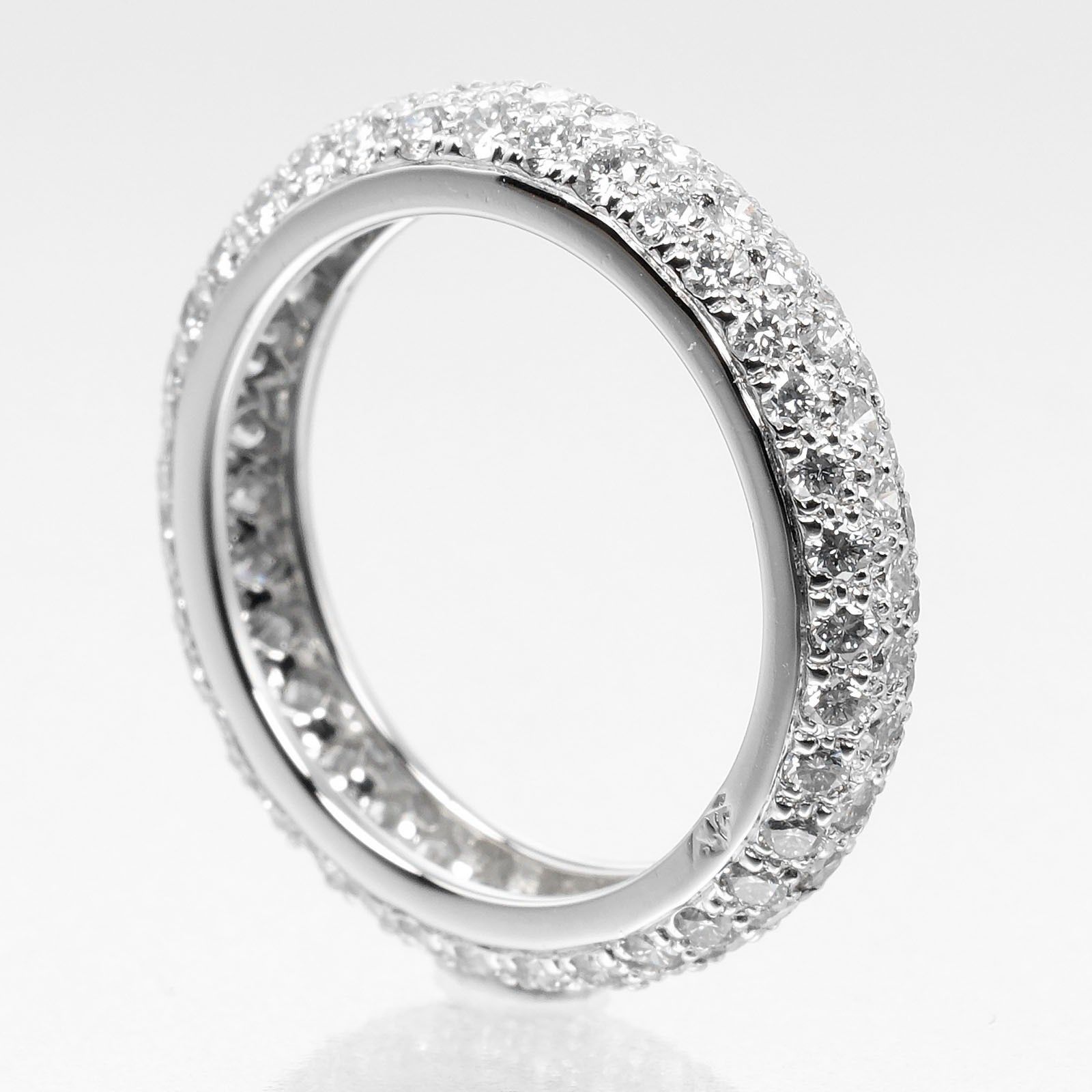 Cartier Cartier Mimi Full Pave Band Ring Platinum with Diamonds Size ONE SIZE - 2 Thumbnail